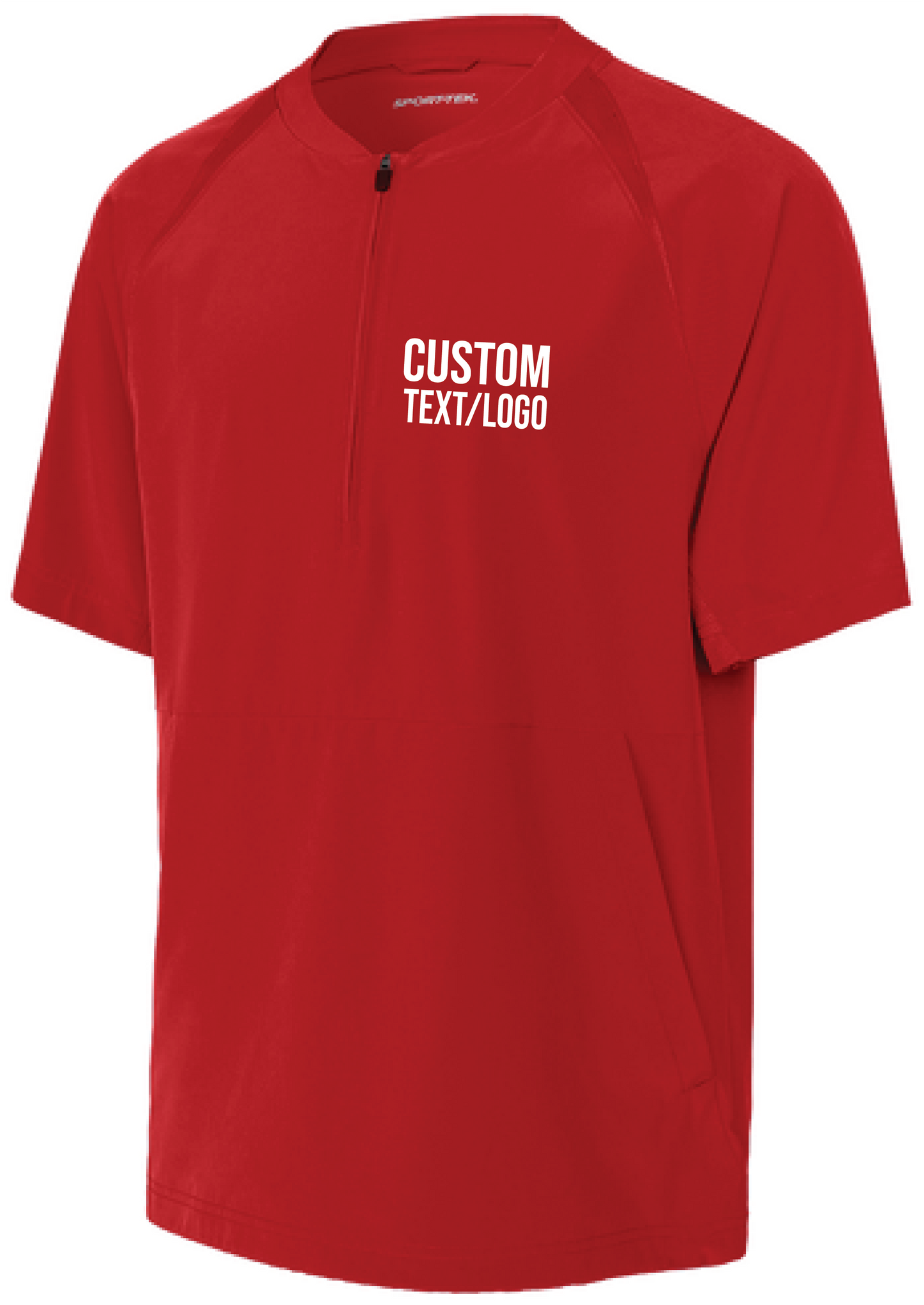 Custom Men's Repeat 1/2-Zip Short Sleeve Cage Jacket