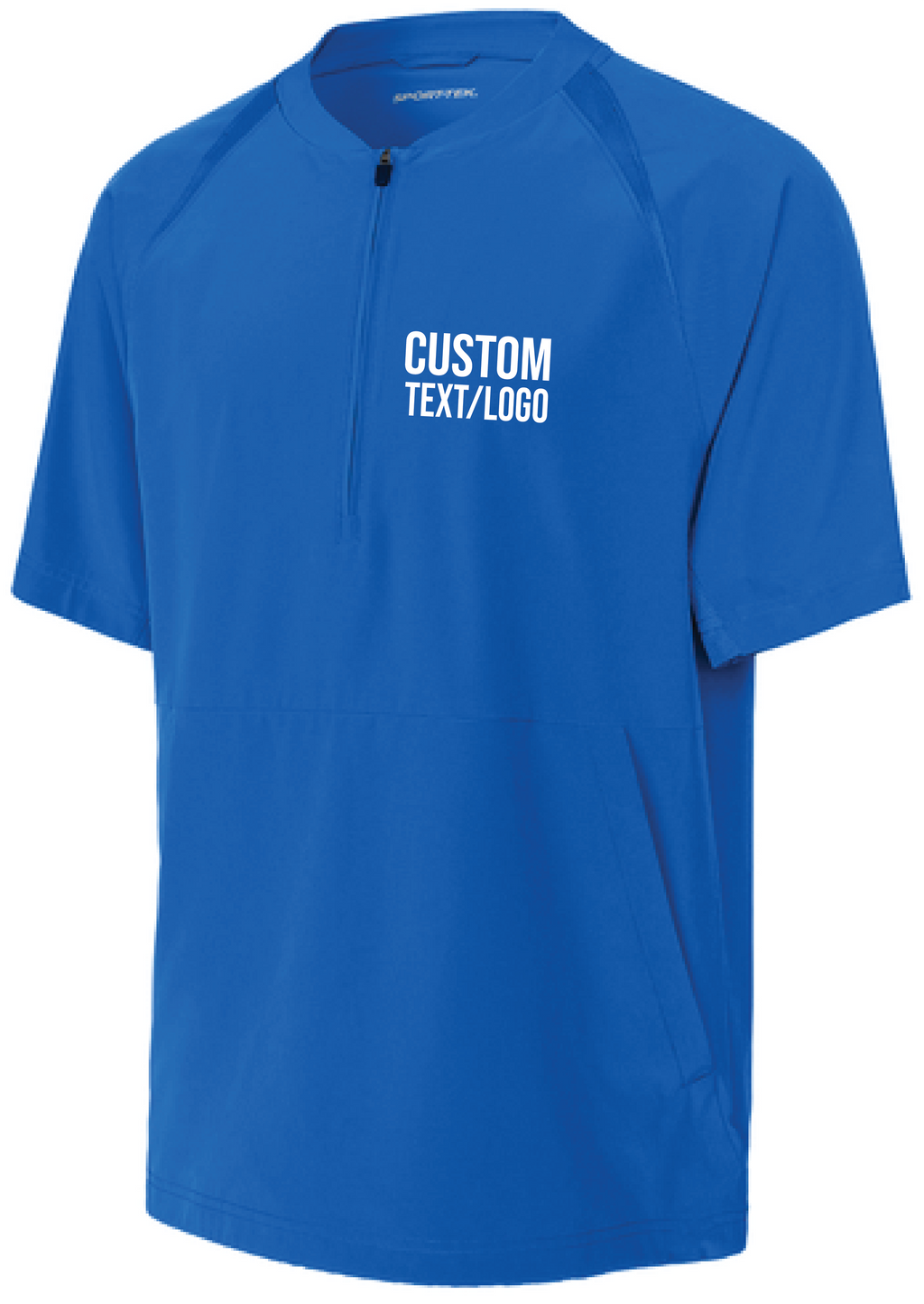 Custom Men's Repeat 1/2-Zip Short Sleeve Cage Jacket
