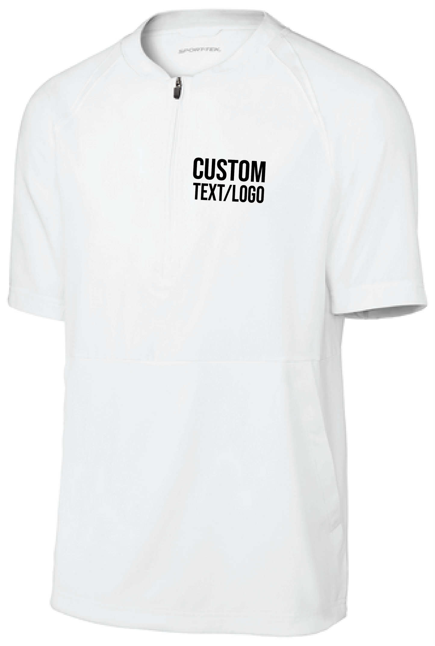 Custom Men's Repeat 1/2-Zip Short Sleeve Cage Jacket