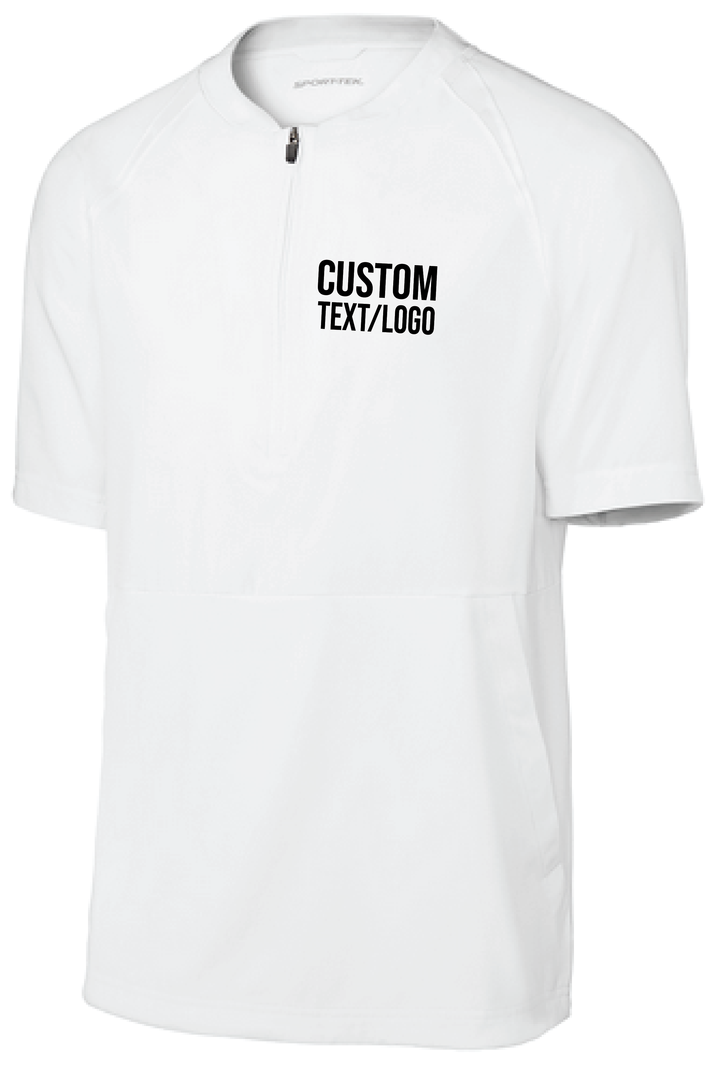 Custom Men's Repeat 1/2-Zip Short Sleeve Cage Jacket