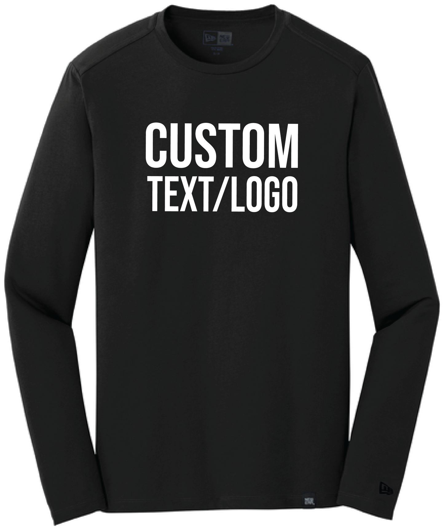 Custom Men's New Era Heritage Blend Long Sleeve Crew Tee