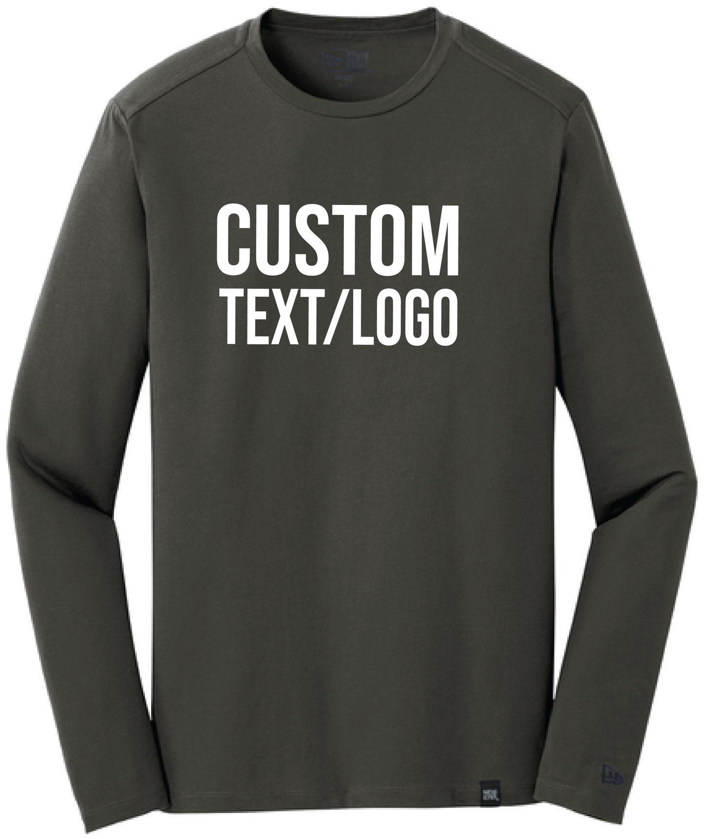 Custom Men's New Era Heritage Blend Long Sleeve Crew Tee
