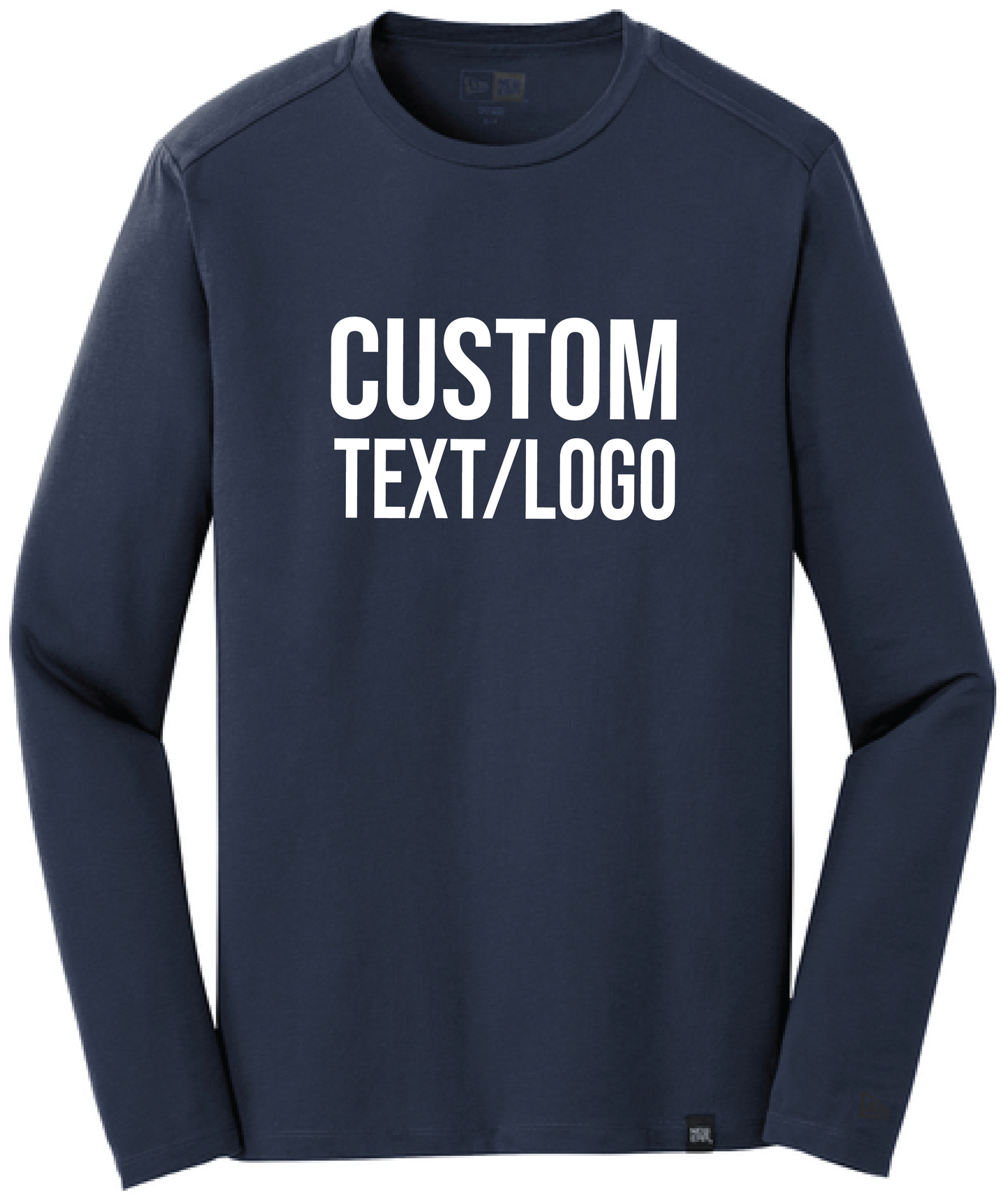 Custom Men's New Era Heritage Blend Long Sleeve Crew Tee