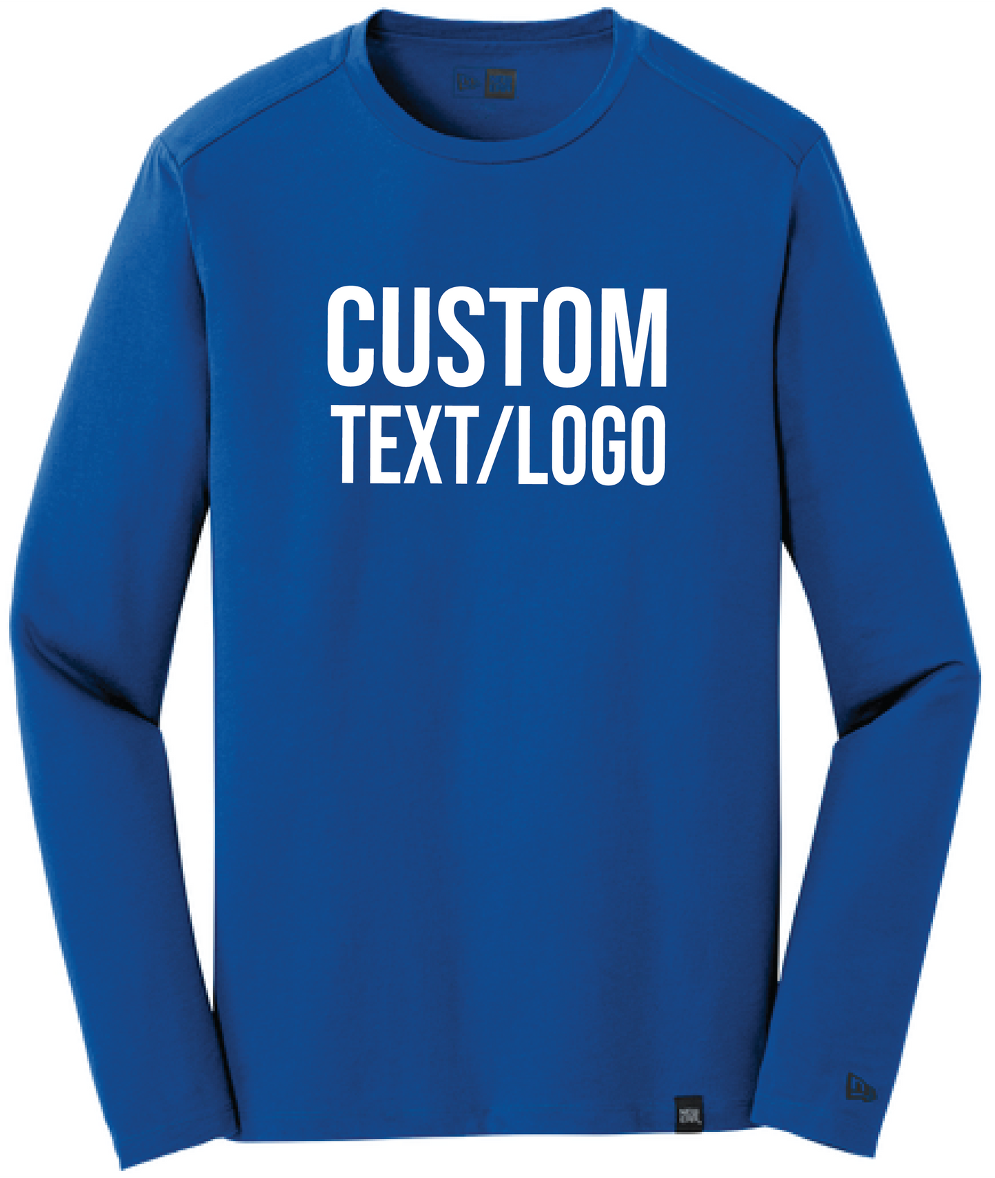 Custom Men's New Era Heritage Blend Long Sleeve Crew Tee