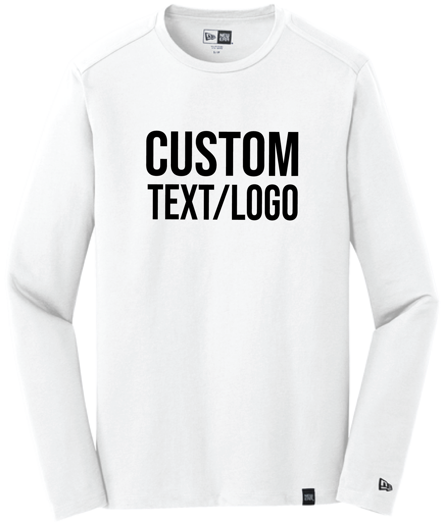 Custom Men's New Era Heritage Blend Long Sleeve Crew Tee
