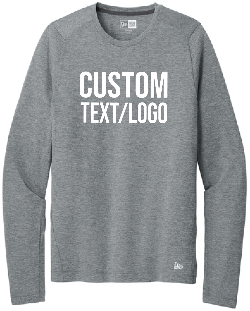 Custom Men's New Era Series Performance Long Sleeve Crew Tee