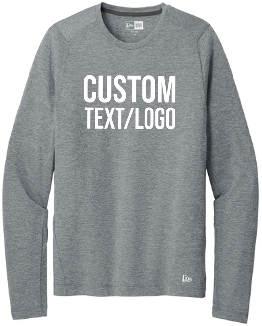 Custom Men's New Era Series Performance Long Sleeve Crew Tee