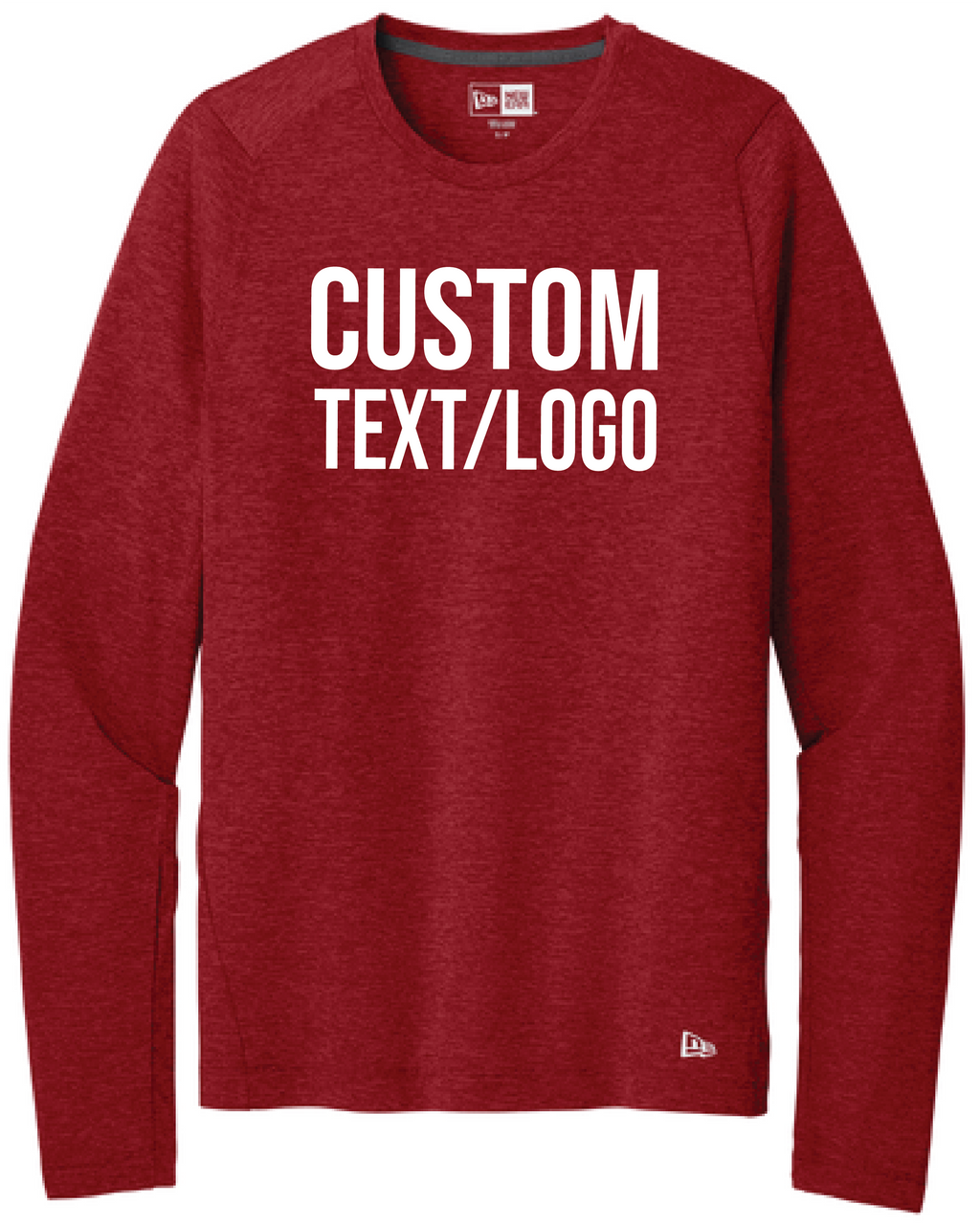Custom Men's New Era Series Performance Long Sleeve Crew Tee