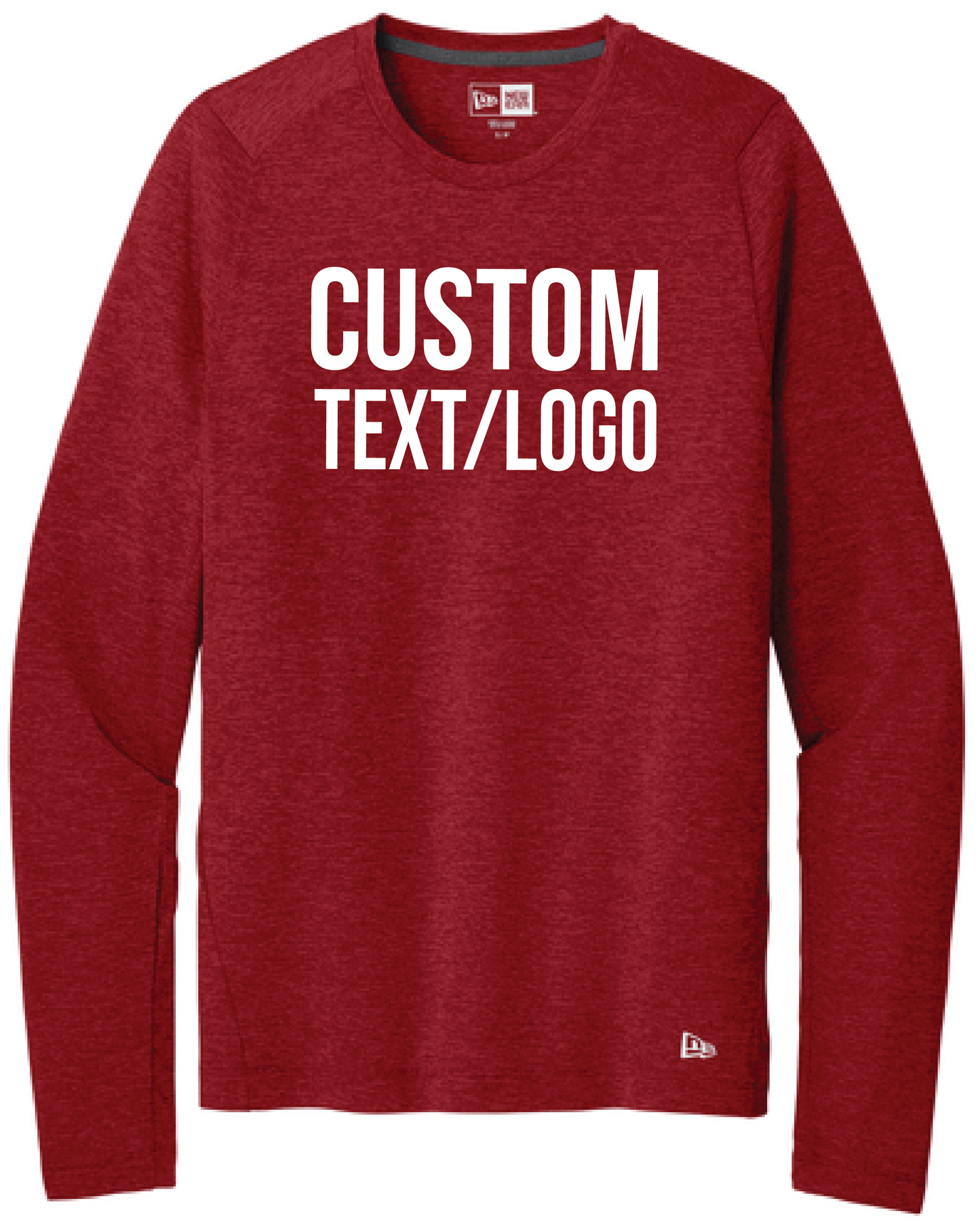 Custom Men's New Era Series Performance Long Sleeve Crew Tee