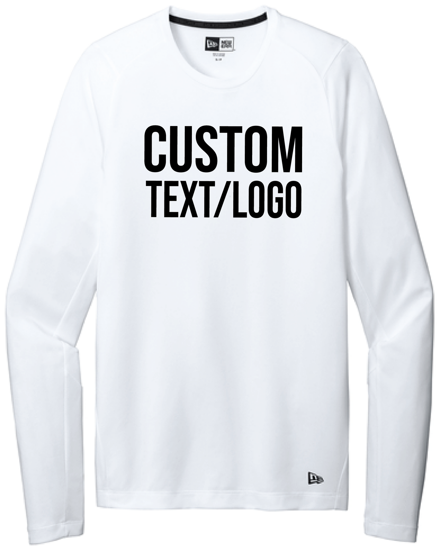 Custom Men's New Era Series Performance Long Sleeve Crew Tee