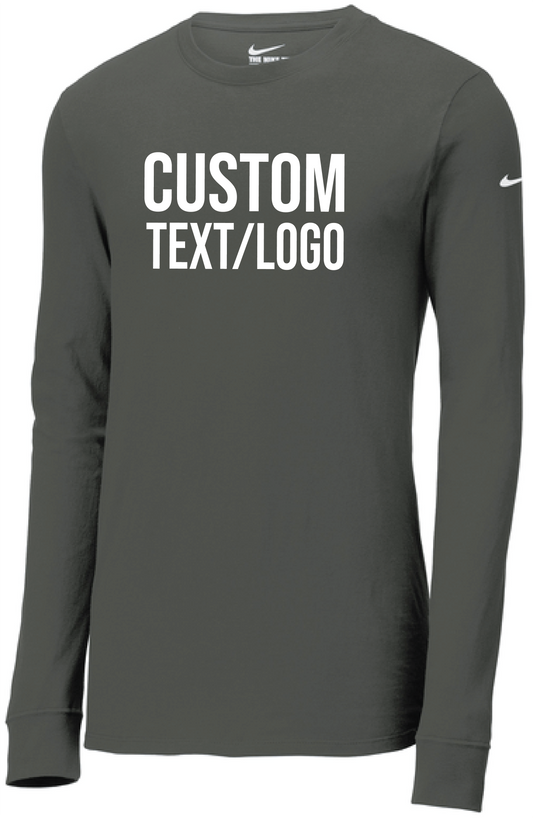 Custom Men's Nike Dri-FIT Comfort Blend Long Sleeve Tee