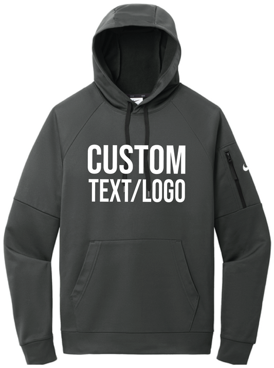 Custom Men's Nike Therma-FIT Pocket Pullover Fleece Hoodie