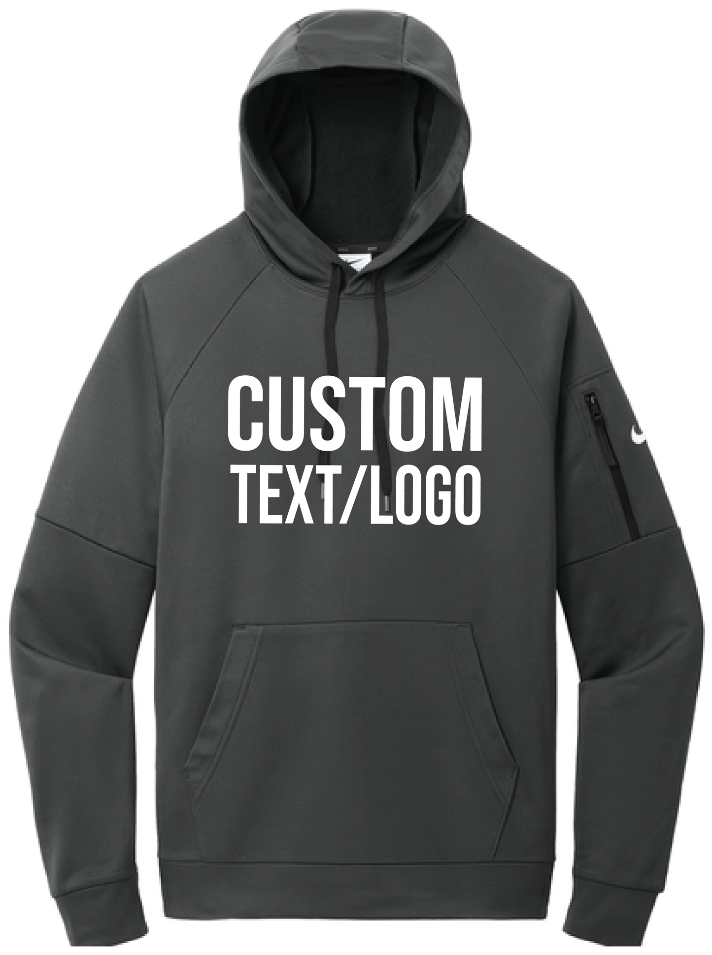 Custom Men's Nike Therma-FIT Pocket Pullover Fleece Hoodie