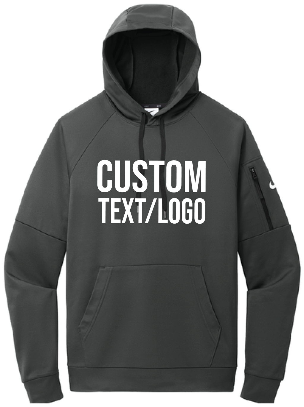 Custom Men's Nike Therma-FIT Pocket Pullover Fleece Hoodie