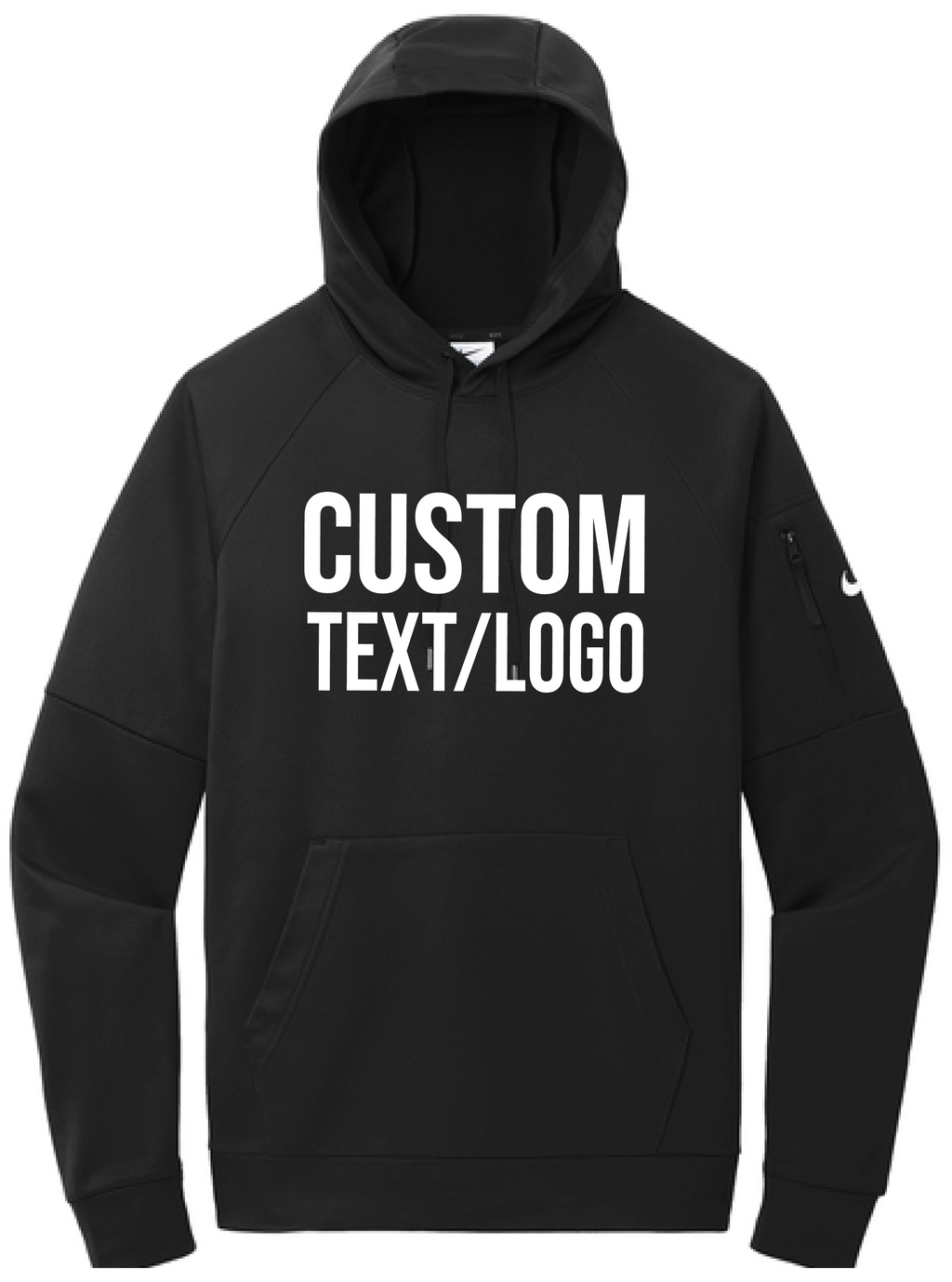 Custom Men's Nike Therma-FIT Pocket Pullover Fleece Hoodie