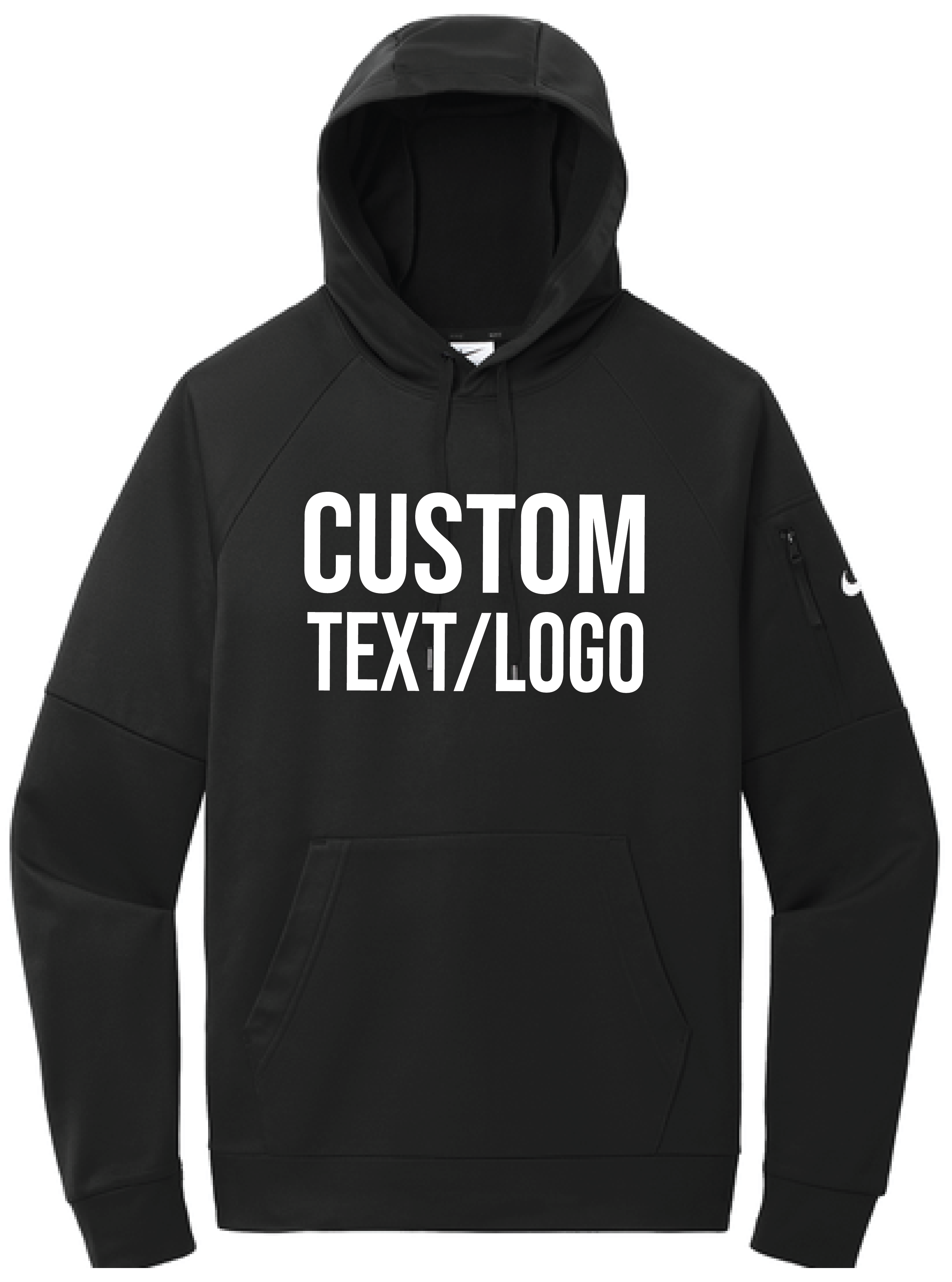 Custom Men's Nike Therma-FIT Pocket Pullover Fleece Hoodie