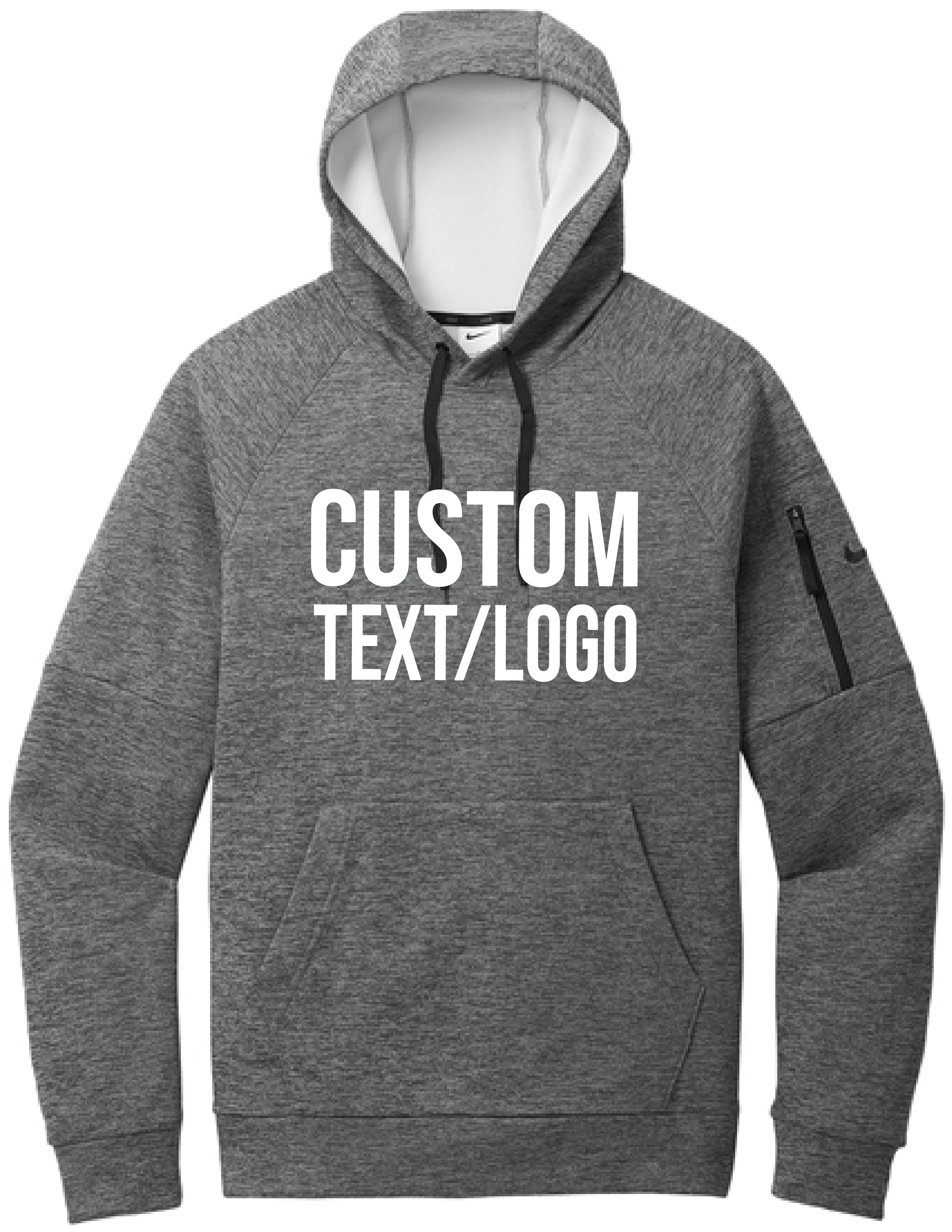Custom Men's Nike Therma-FIT Pocket Pullover Fleece Hoodie