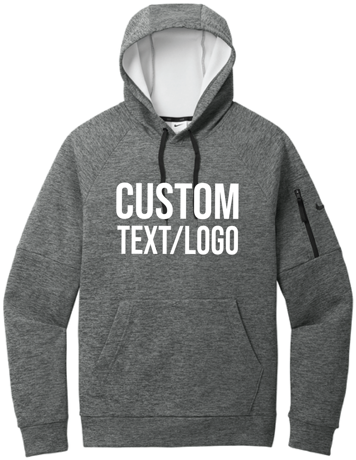 Custom Men's Nike Therma-FIT Pocket Pullover Fleece Hoodie