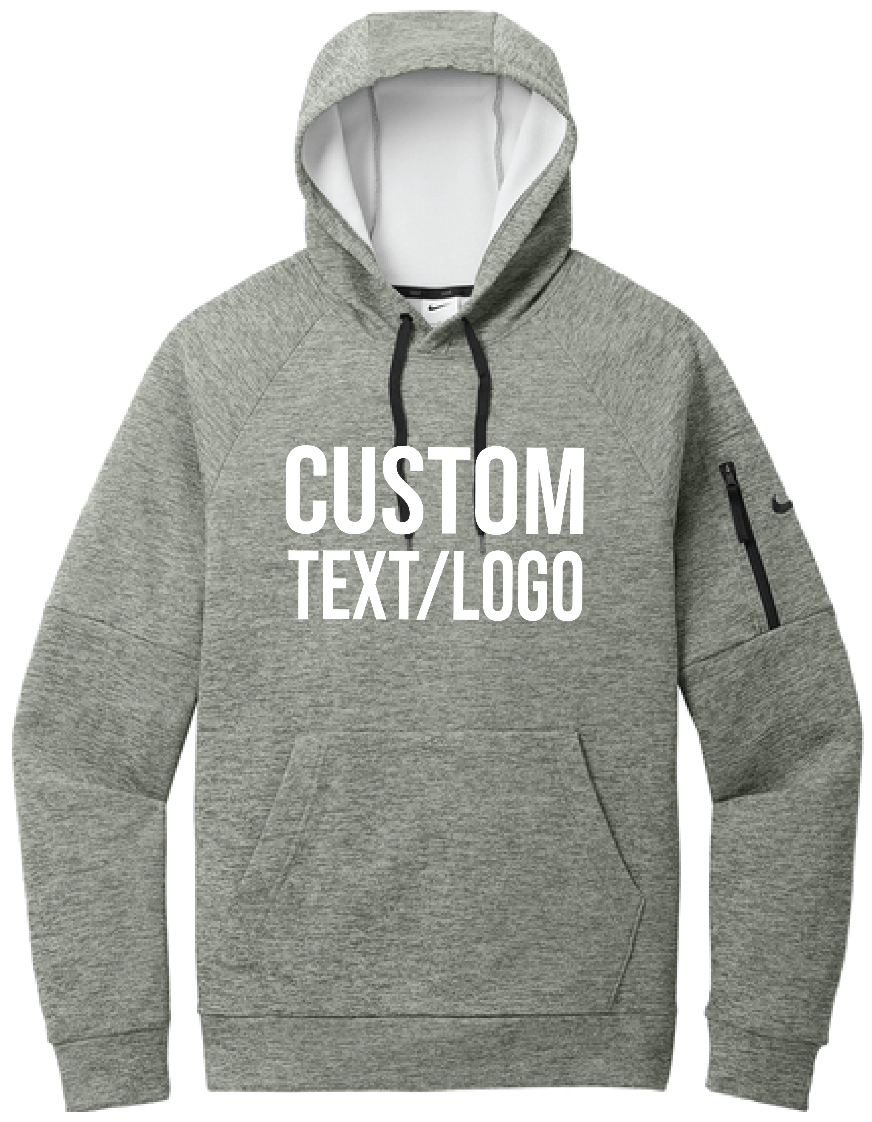 Custom Men's Nike Therma-FIT Pocket Pullover Fleece Hoodie