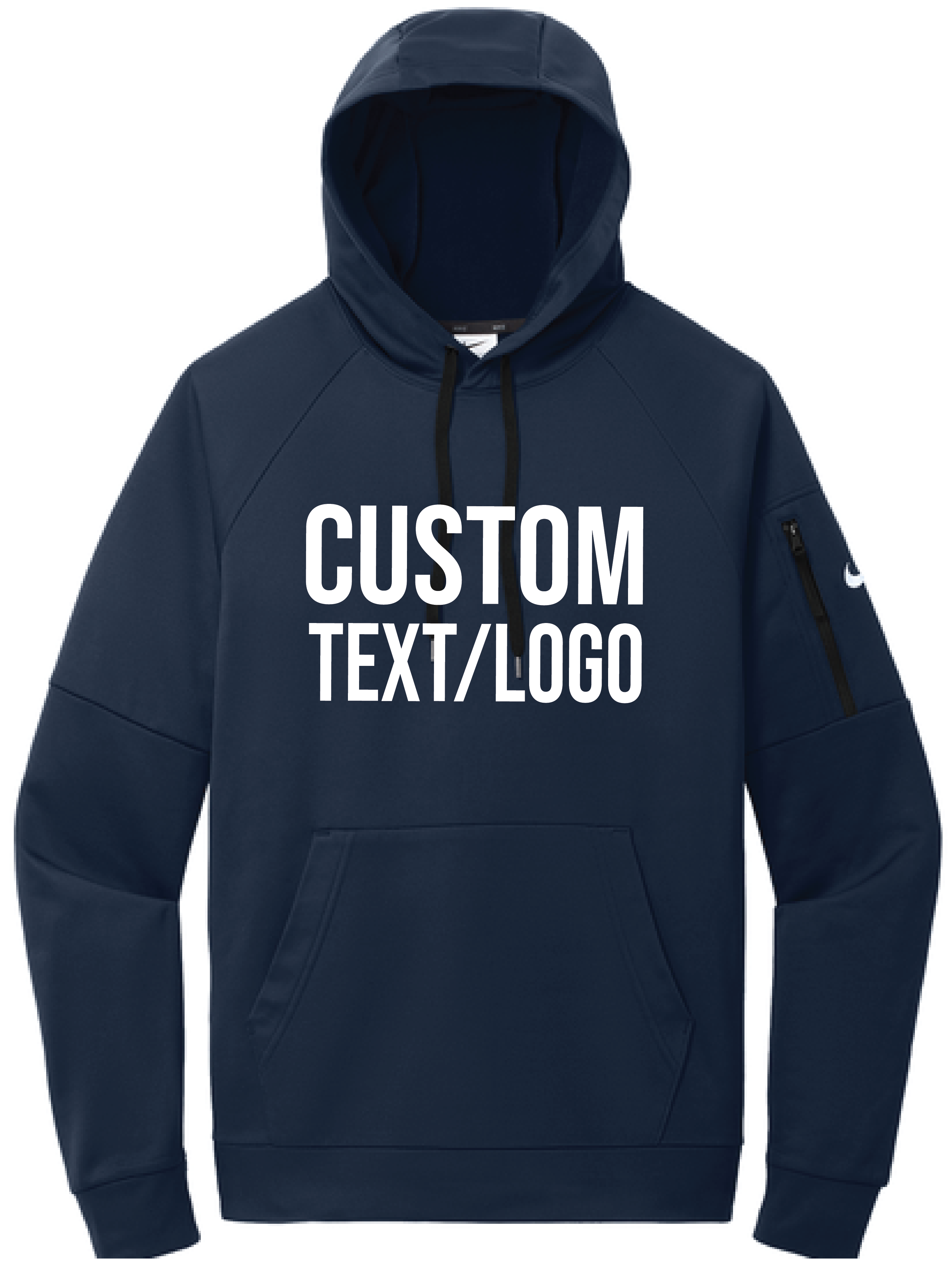 Custom Men's Nike Therma-FIT Pocket Pullover Fleece Hoodie
