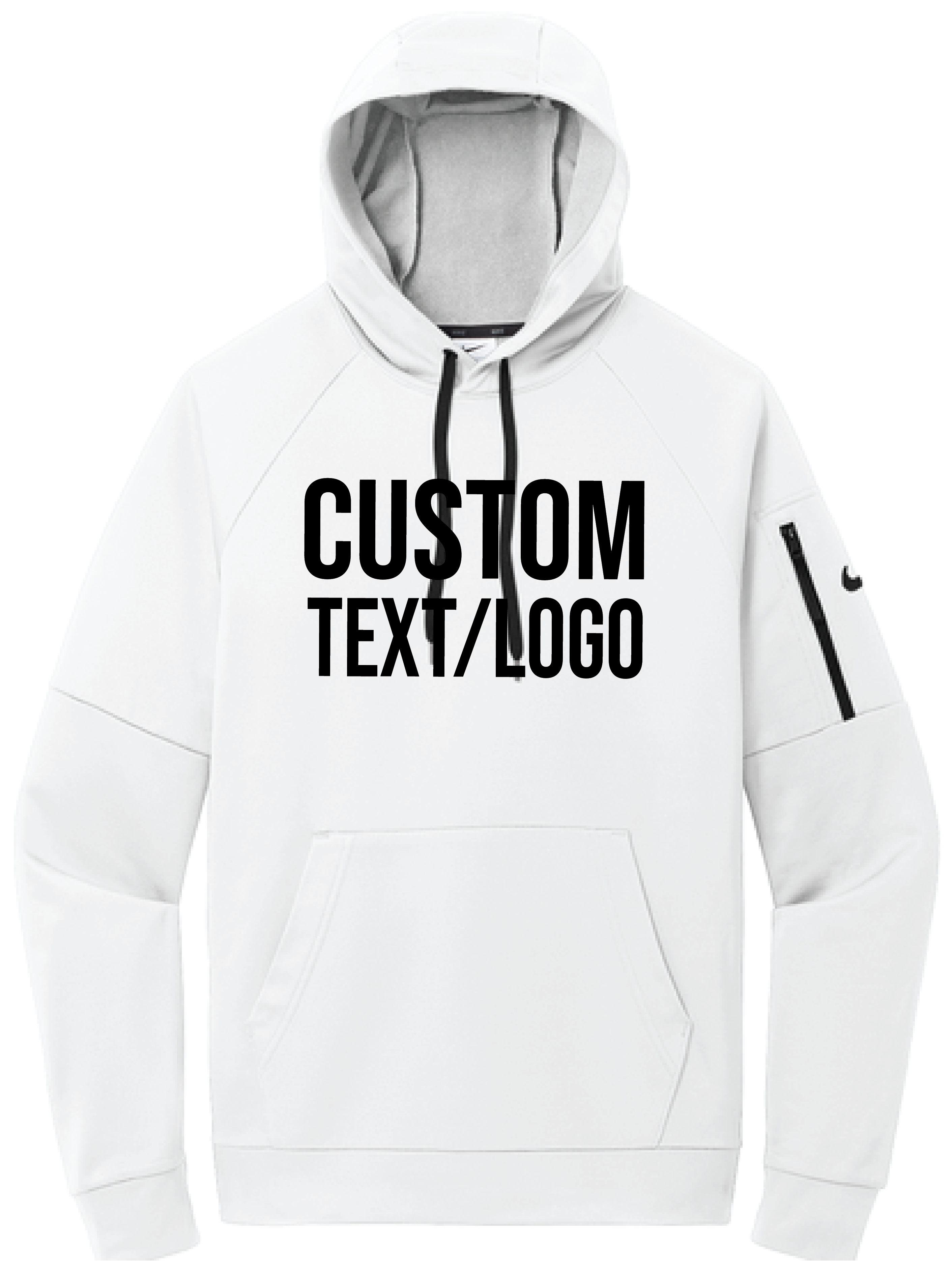Custom Men's Nike Therma-FIT Pocket Pullover Fleece Hoodie