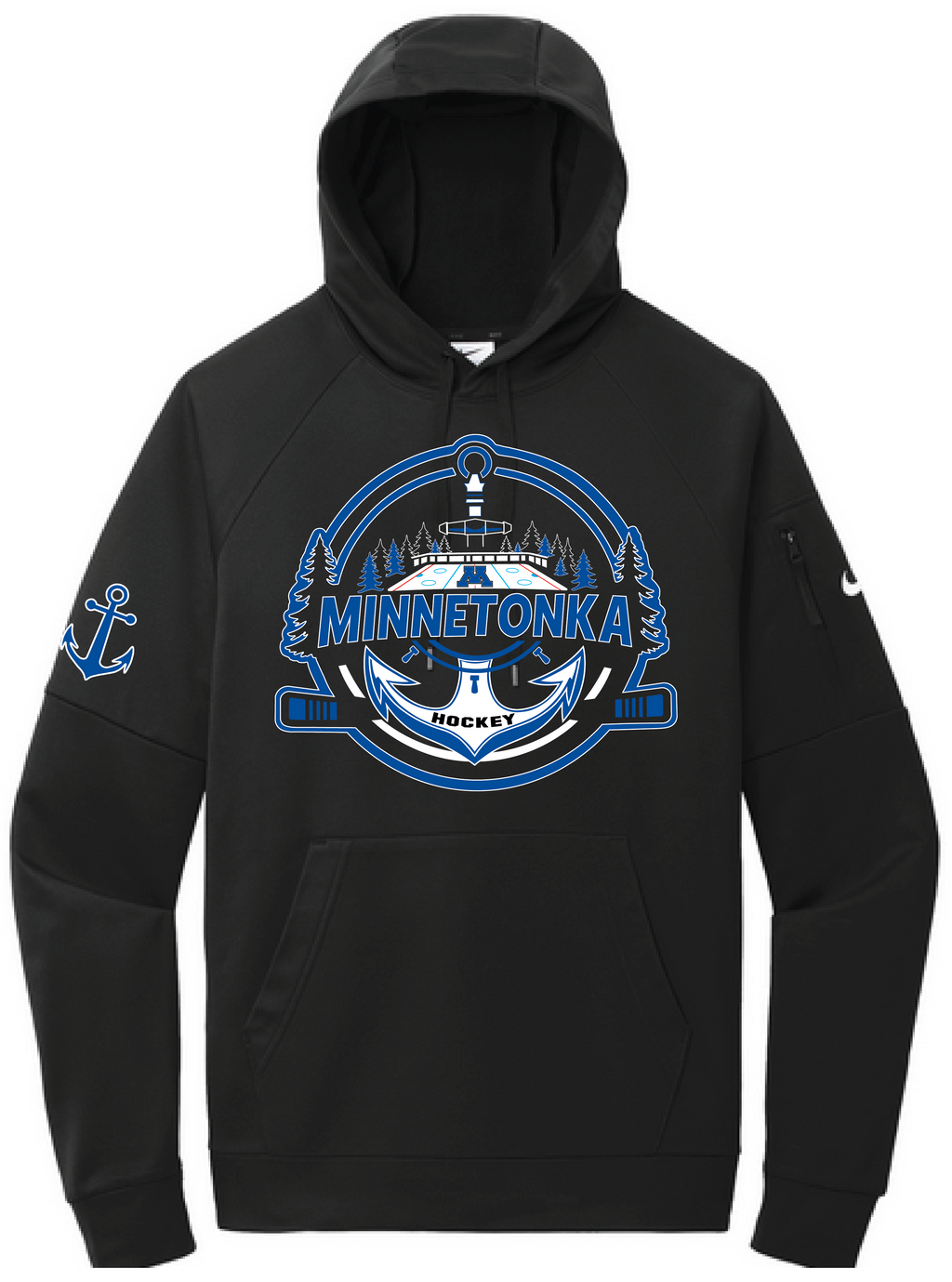 Tonka Hockey Men's Nike Therma-FIT Pullover Fleece Hoodie