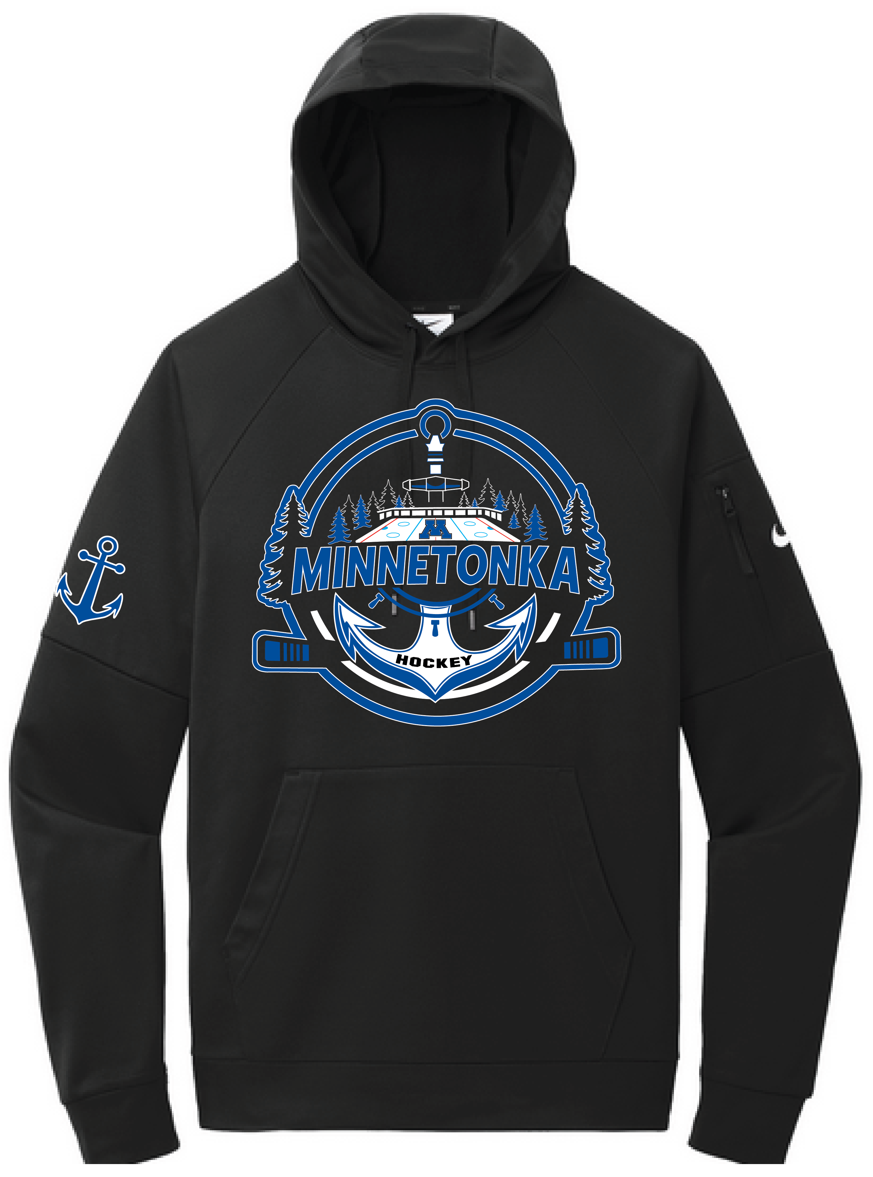 Tonka Hockey Men's Nike Therma-FIT Pullover Fleece Hoodie