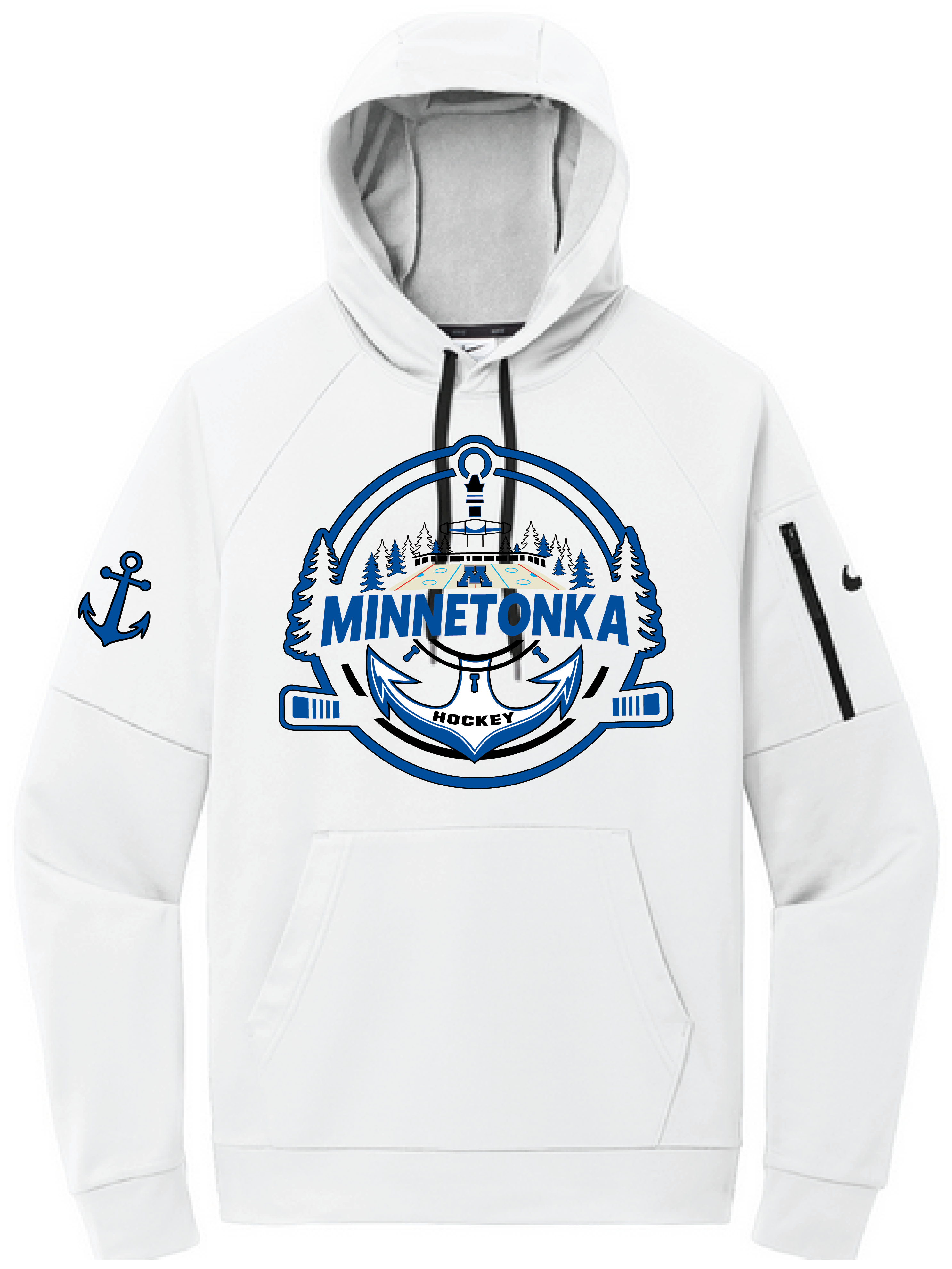 Tonka Hockey Men's Nike Therma-FIT Pullover Fleece Hoodie