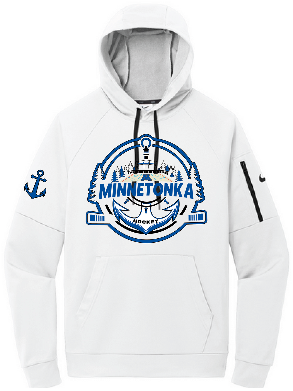 Tonka Hockey Men's Nike Therma-FIT Pullover Fleece Hoodie