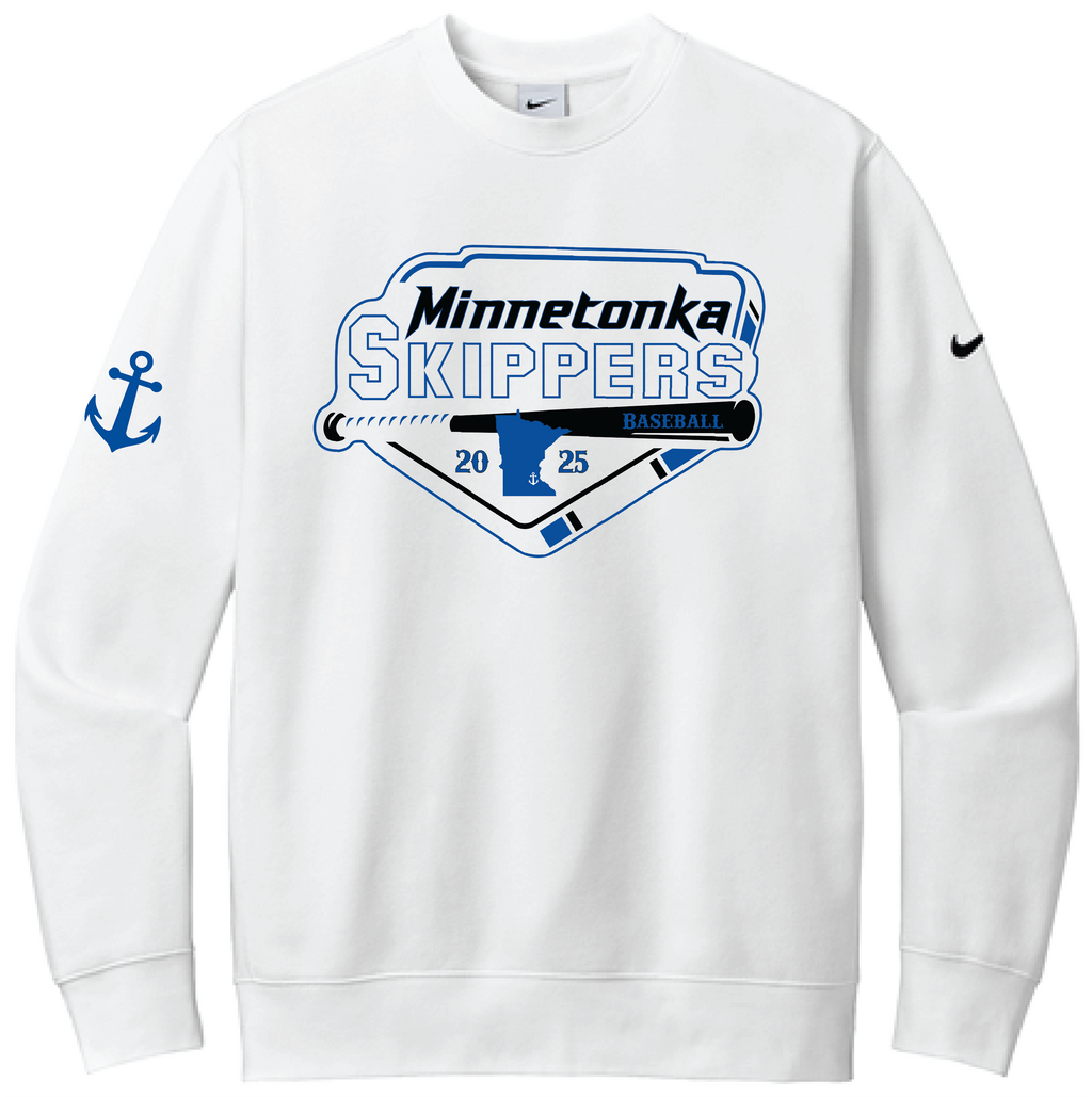 Baseball Men's Nike Club Fleece Sleeve Swoosh Crew