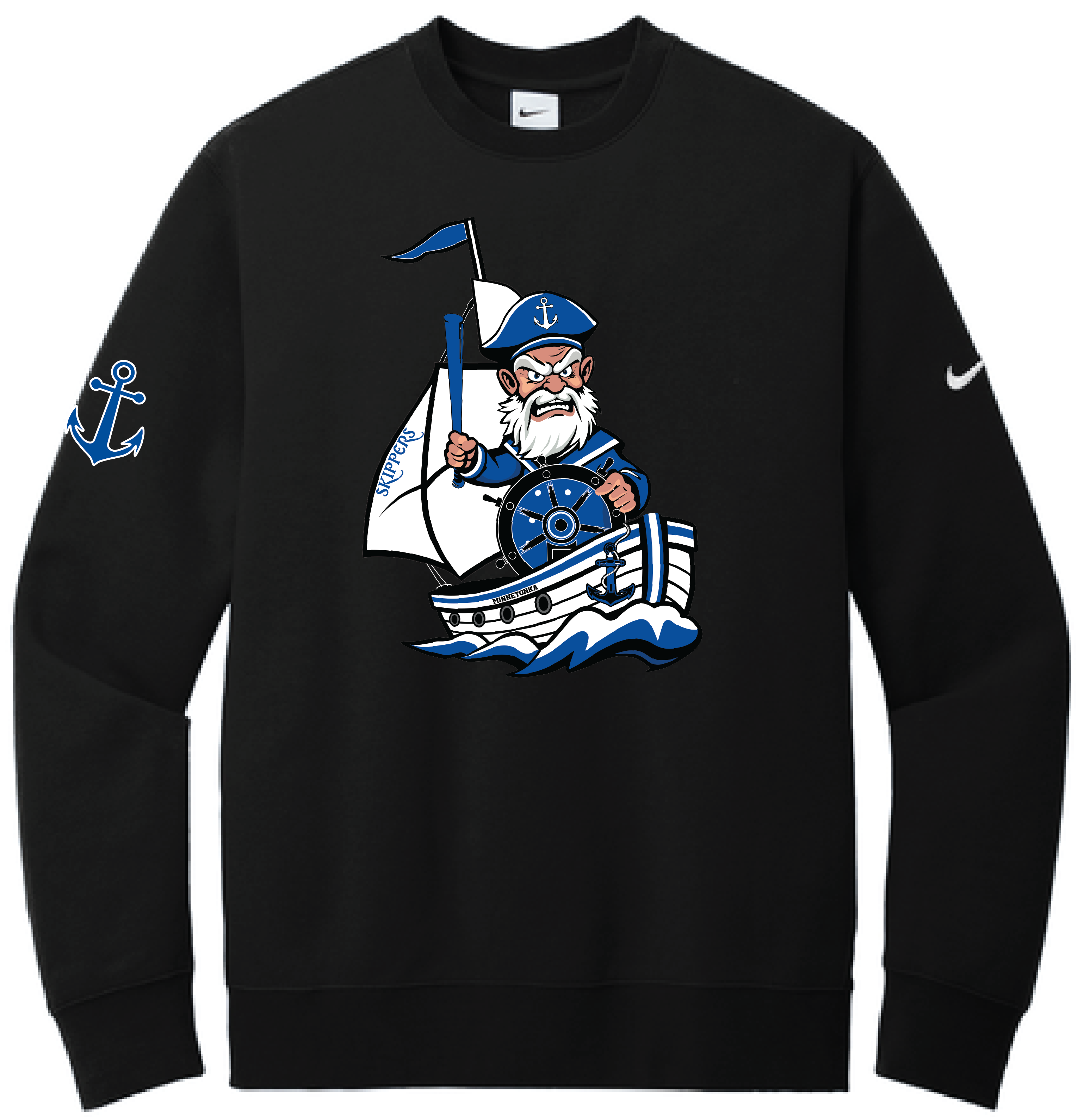 Baseball Men's Nike Club Fleece Sleeve Swoosh Crew