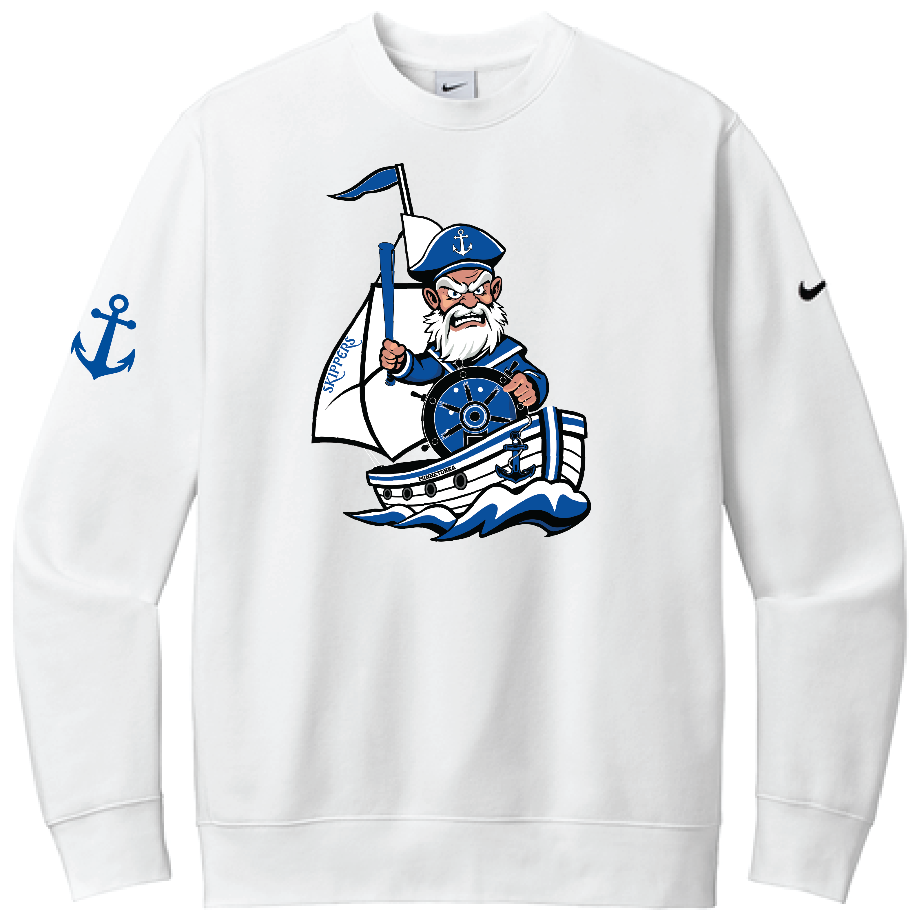Baseball Men's Nike Club Fleece Sleeve Swoosh Crew