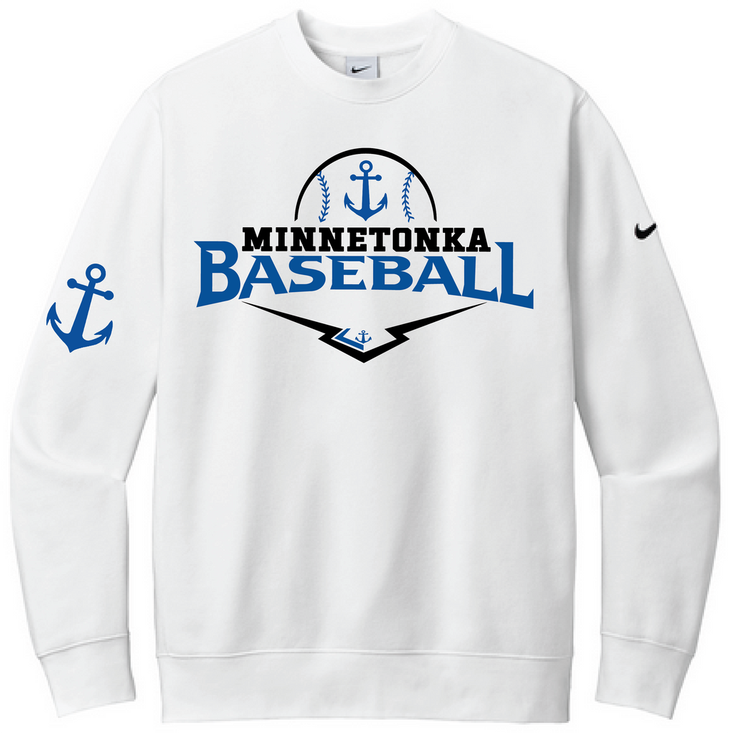 Baseball Men's Nike Club Fleece Sleeve Swoosh Crew