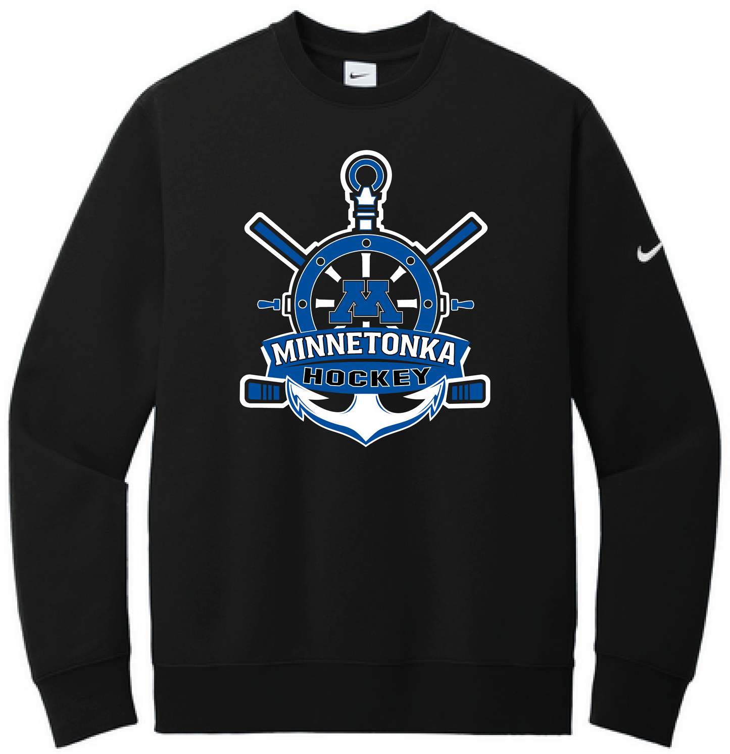 Tonka Hockey Men's Nike Club Fleece Sleeve Swoosh Crew