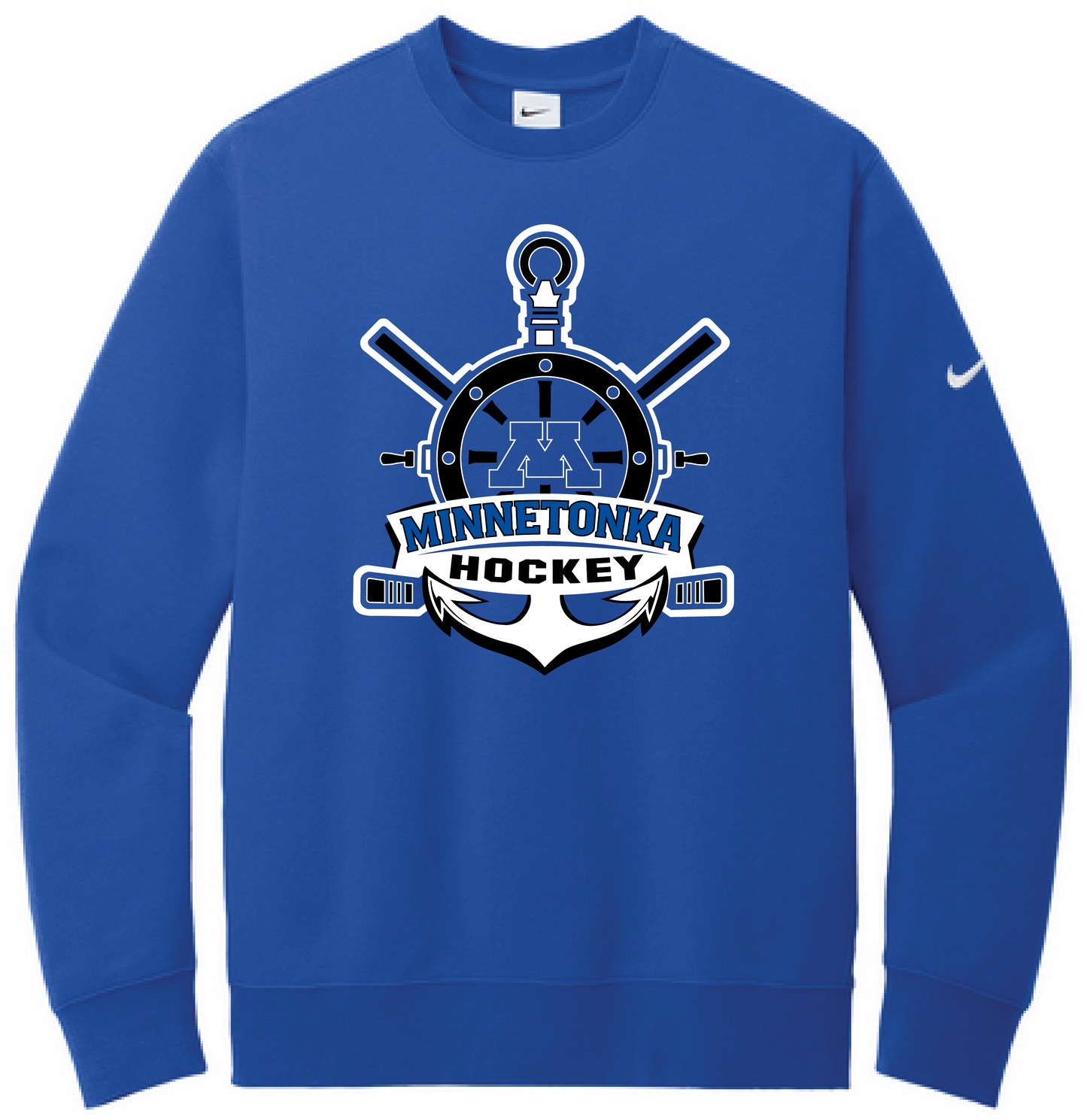 Tonka Hockey Men's Nike Club Fleece Sleeve Swoosh Crew