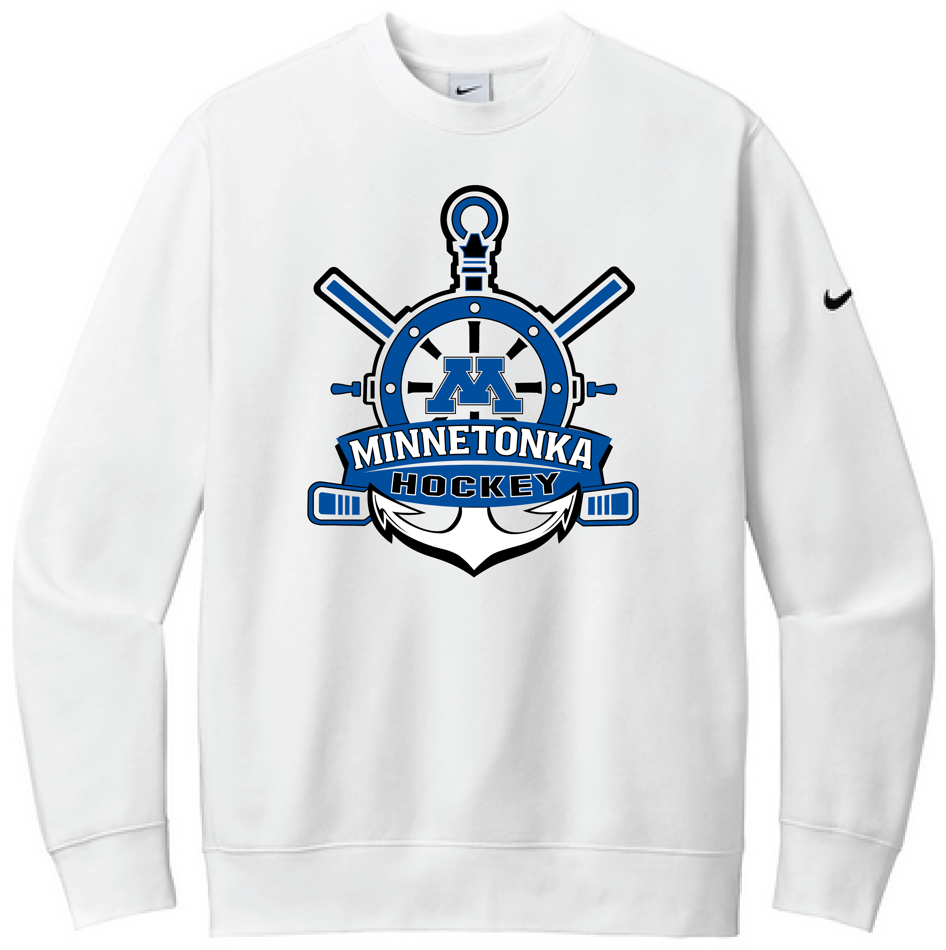 Tonka Hockey Men's Nike Club Fleece Sleeve Swoosh Crew