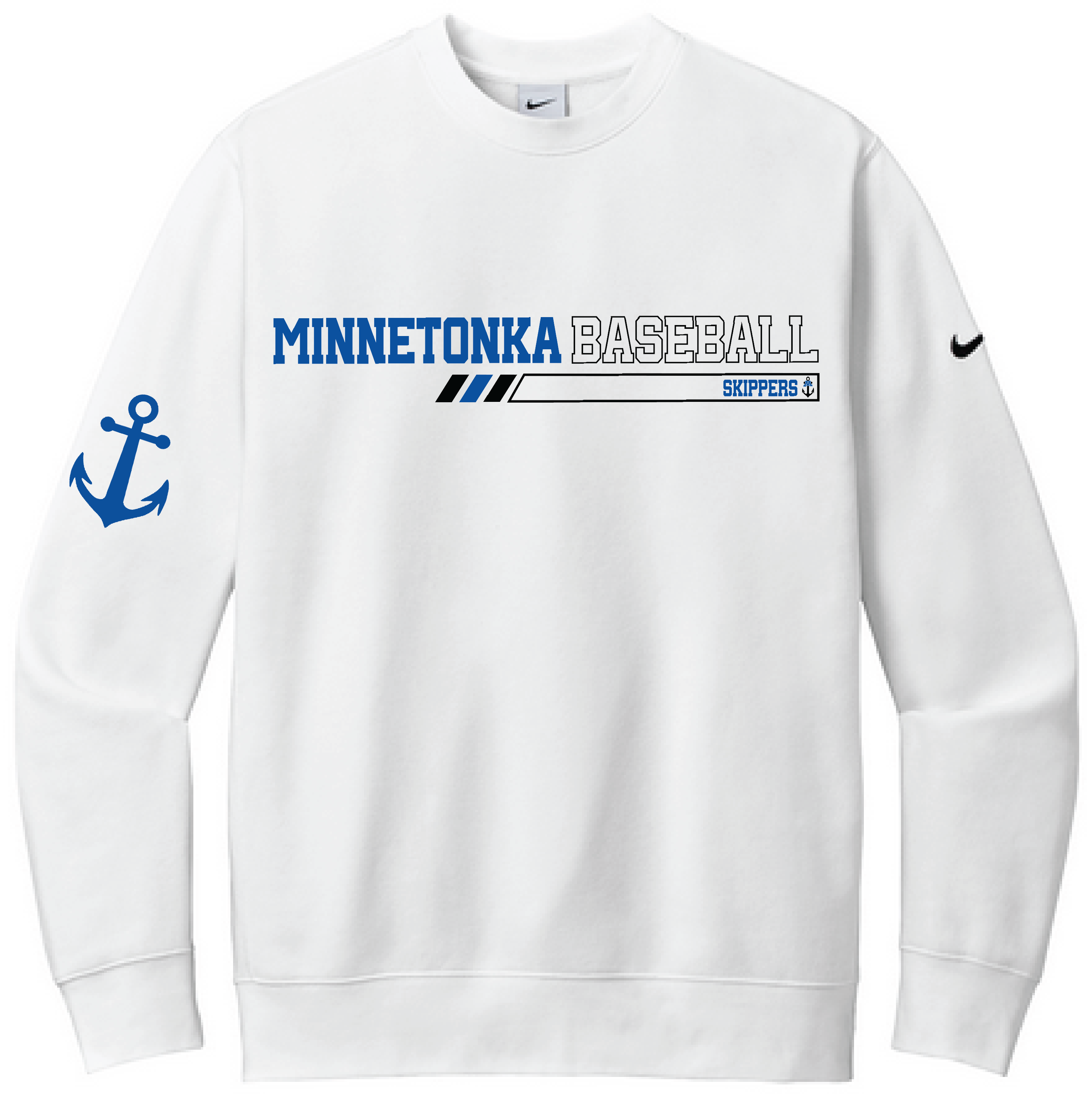 Baseball Men's Nike Club Fleece Sleeve Swoosh Crew