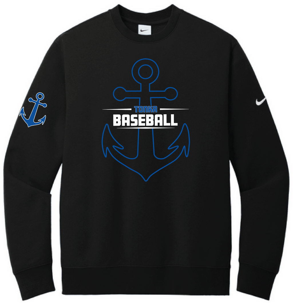 Baseball Men's Nike Club Fleece Sleeve Swoosh Crew