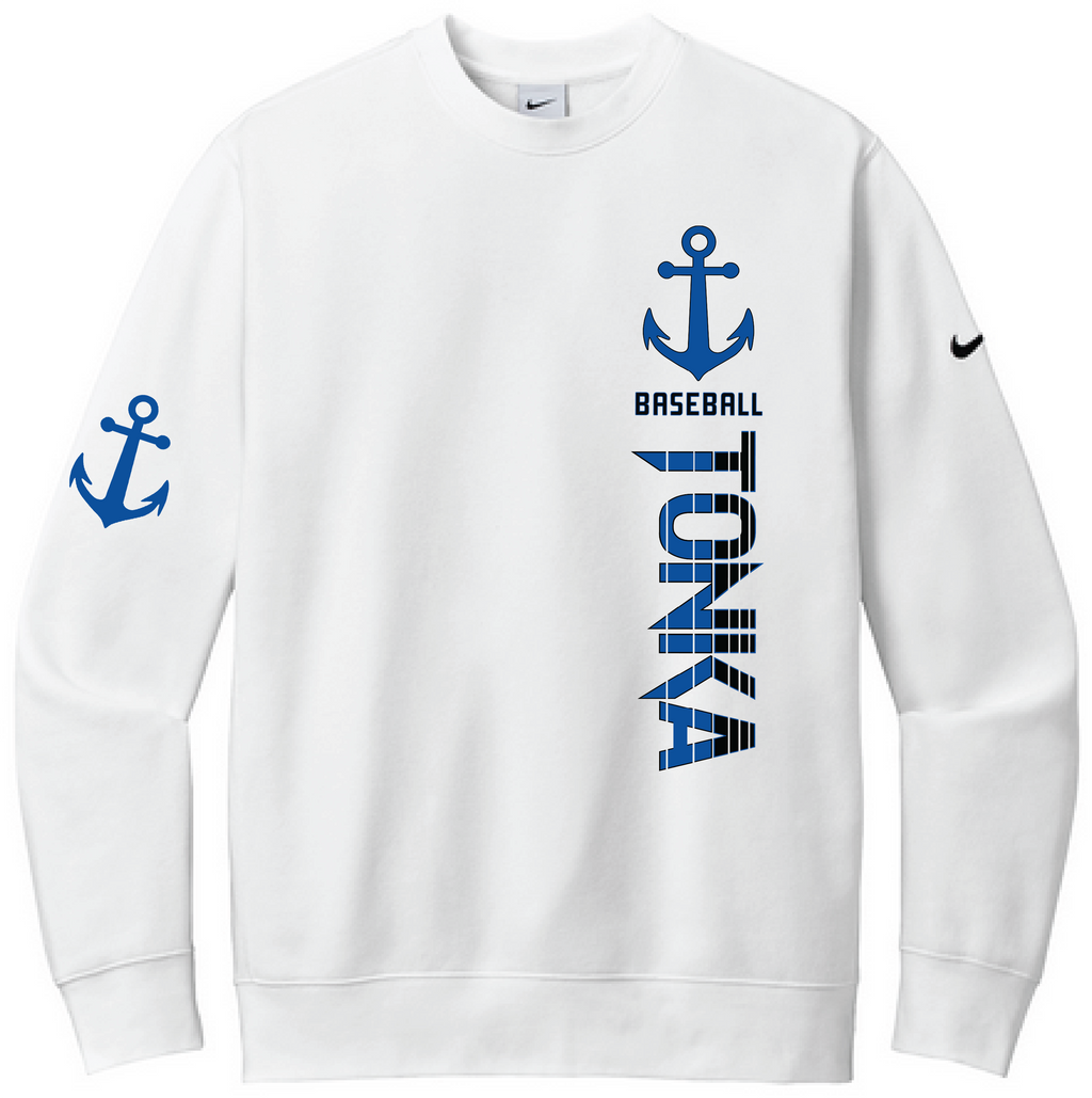 Baseball Men's Nike Club Fleece Sleeve Swoosh Crew