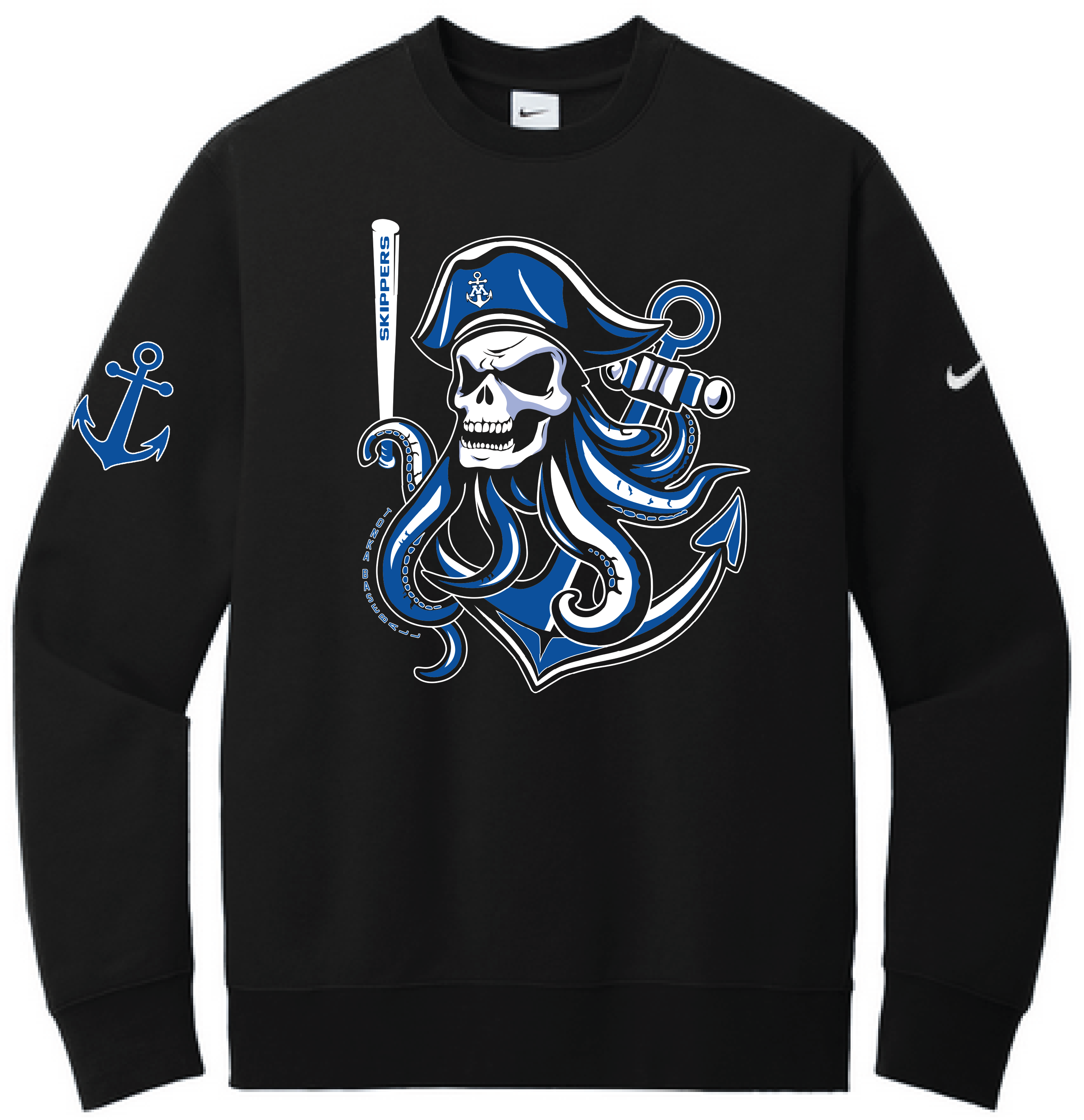Baseball Men's Nike Club Fleece Sleeve Swoosh Crew