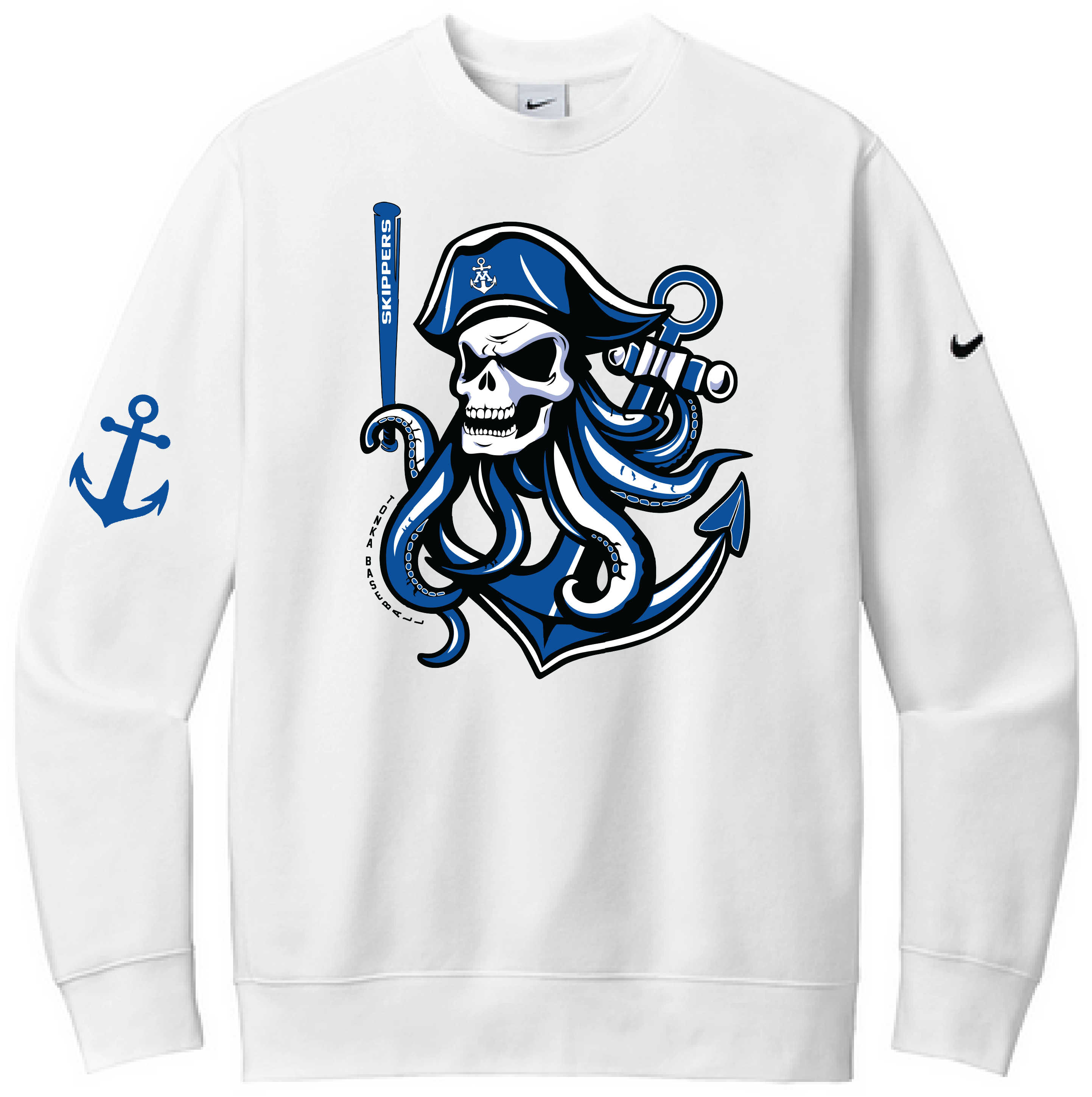 Baseball Men's Nike Club Fleece Sleeve Swoosh Crew