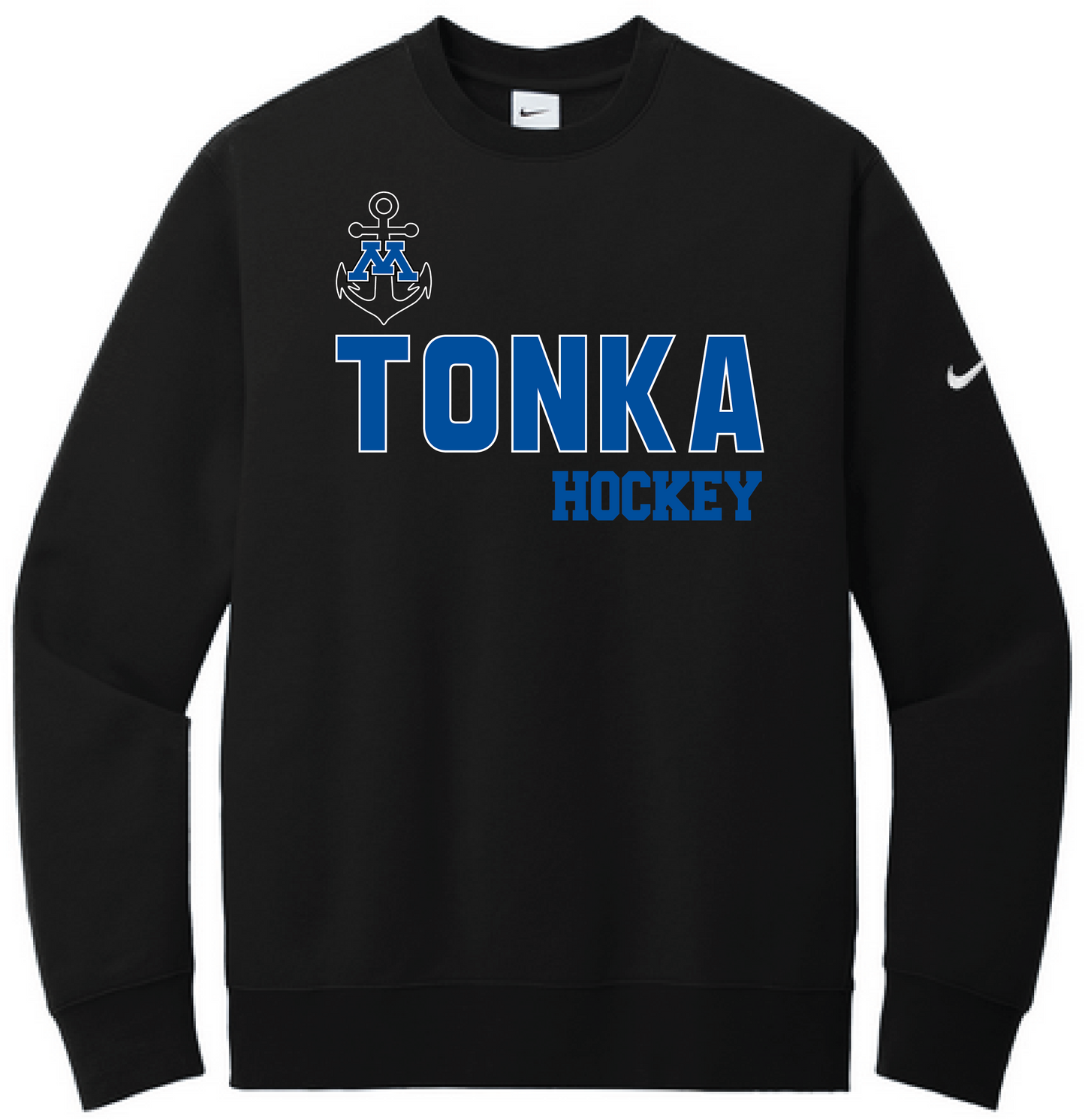 Tonka Hockey Men's Nike Club Fleece Sleeve Swoosh Crew