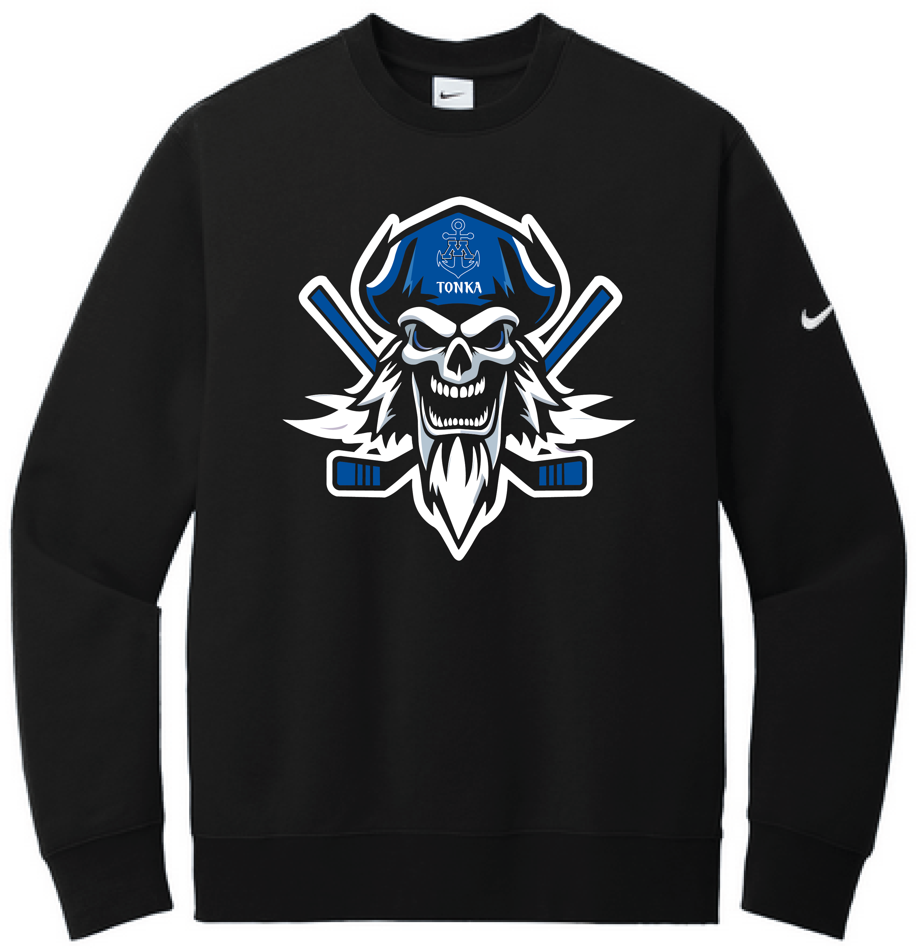 Tonka Hockey Men's Nike Club Fleece Sleeve Swoosh Crew