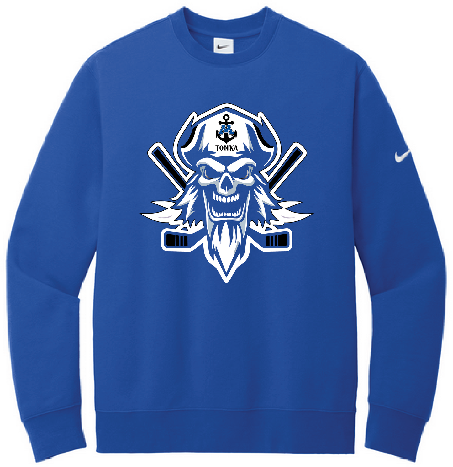 Tonka Hockey Men's Nike Club Fleece Sleeve Swoosh Crew