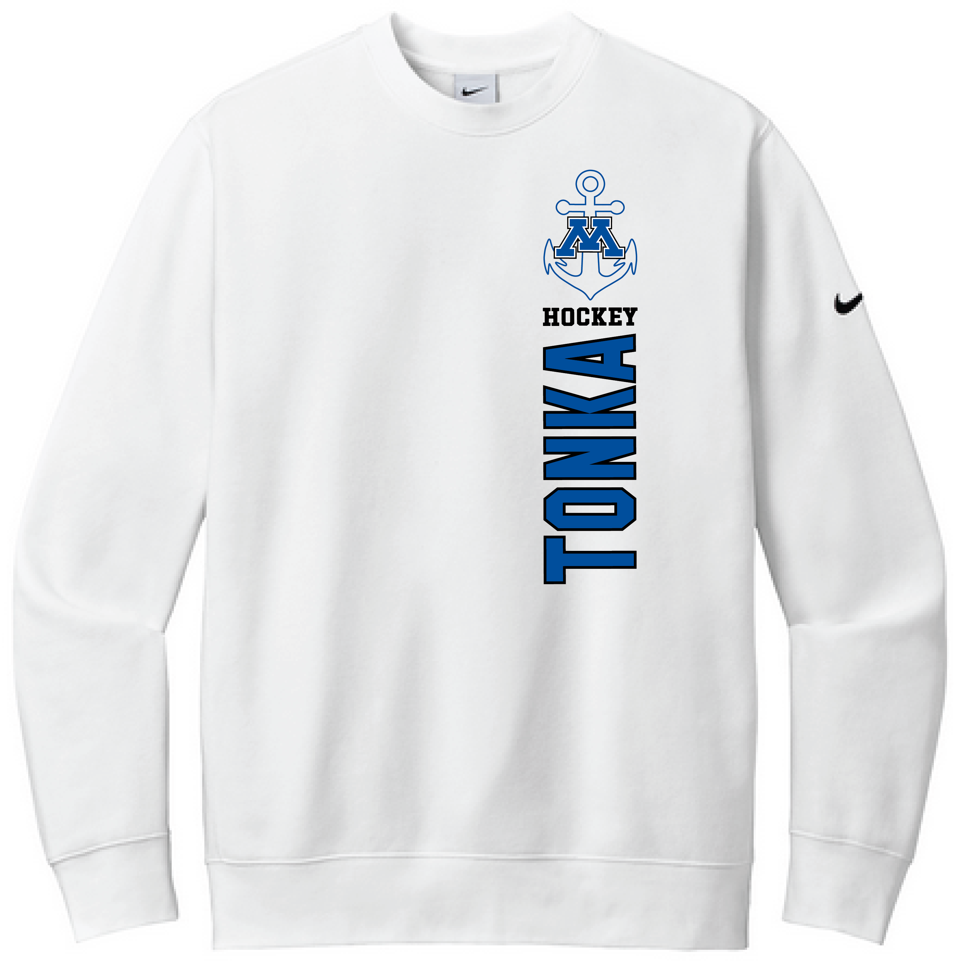 Tonka Hockey Men's Nike Club Fleece Sleeve Swoosh Crew