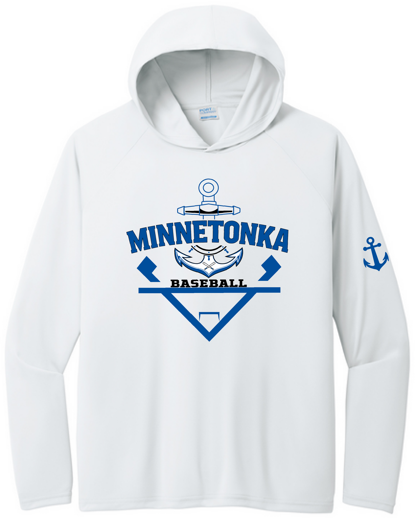 Baseball Men's UPF Performance Pullover Hooded Tee