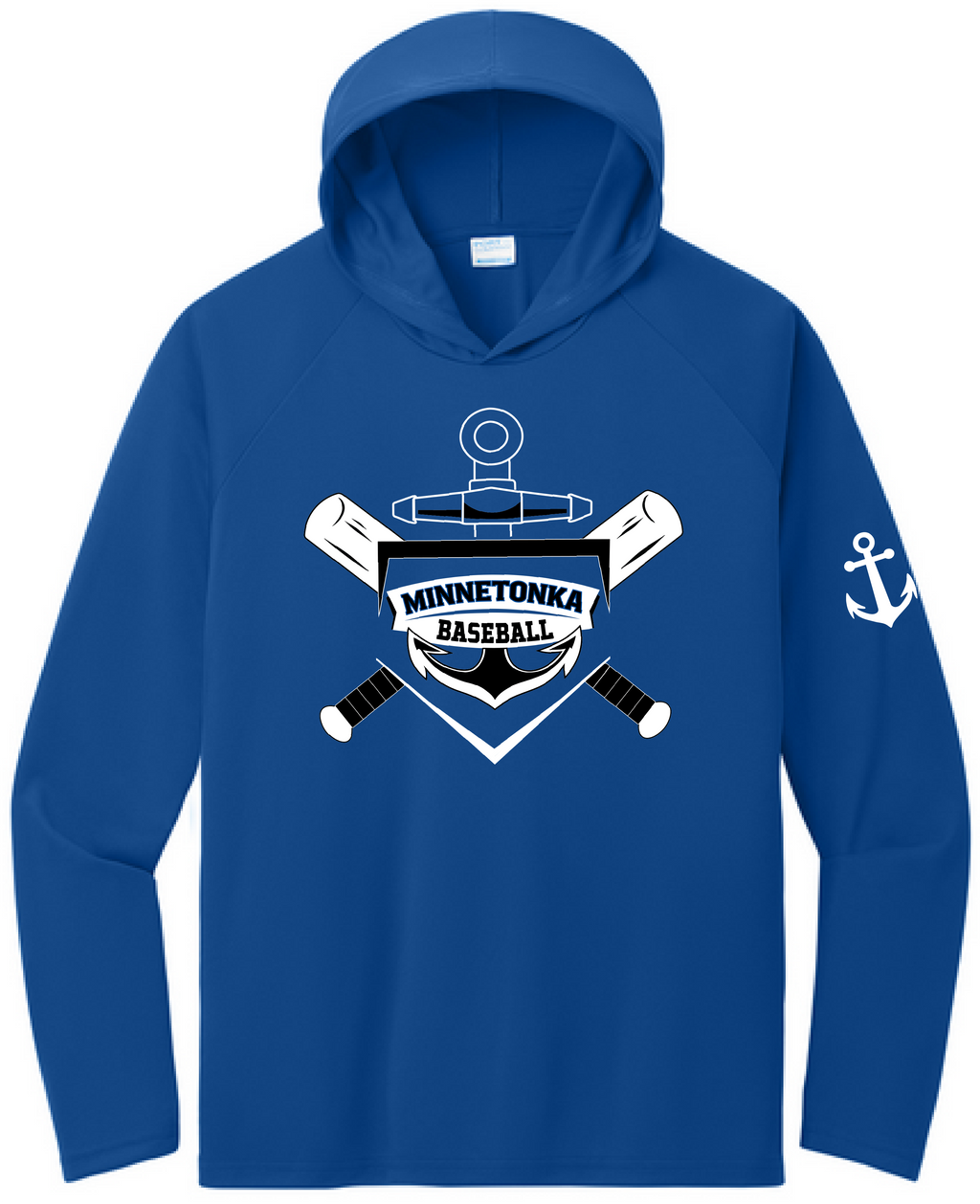 Baseball Men's UPF Performance Pullover Hooded Tee
