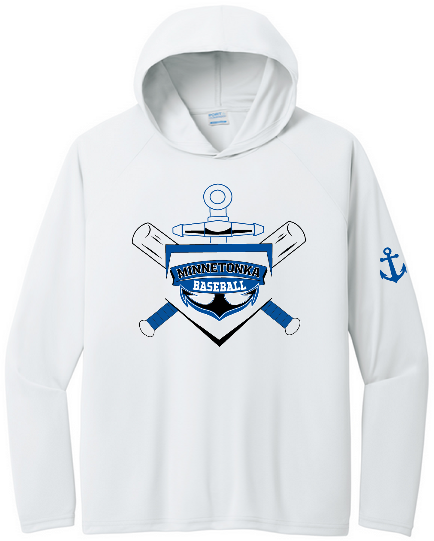 Baseball Men's UPF Performance Pullover Hooded Tee