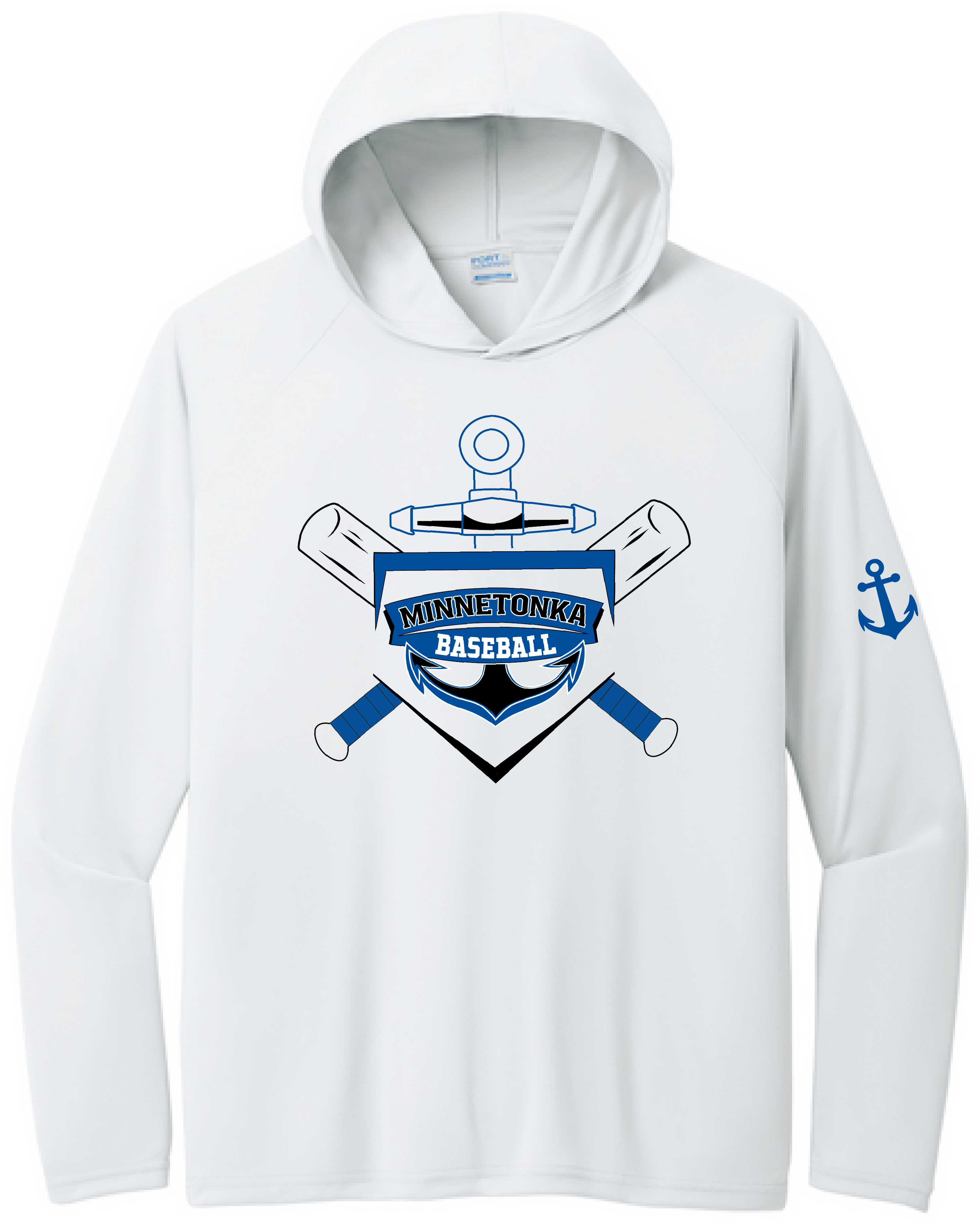 Baseball Men's UPF Performance Pullover Hooded Tee