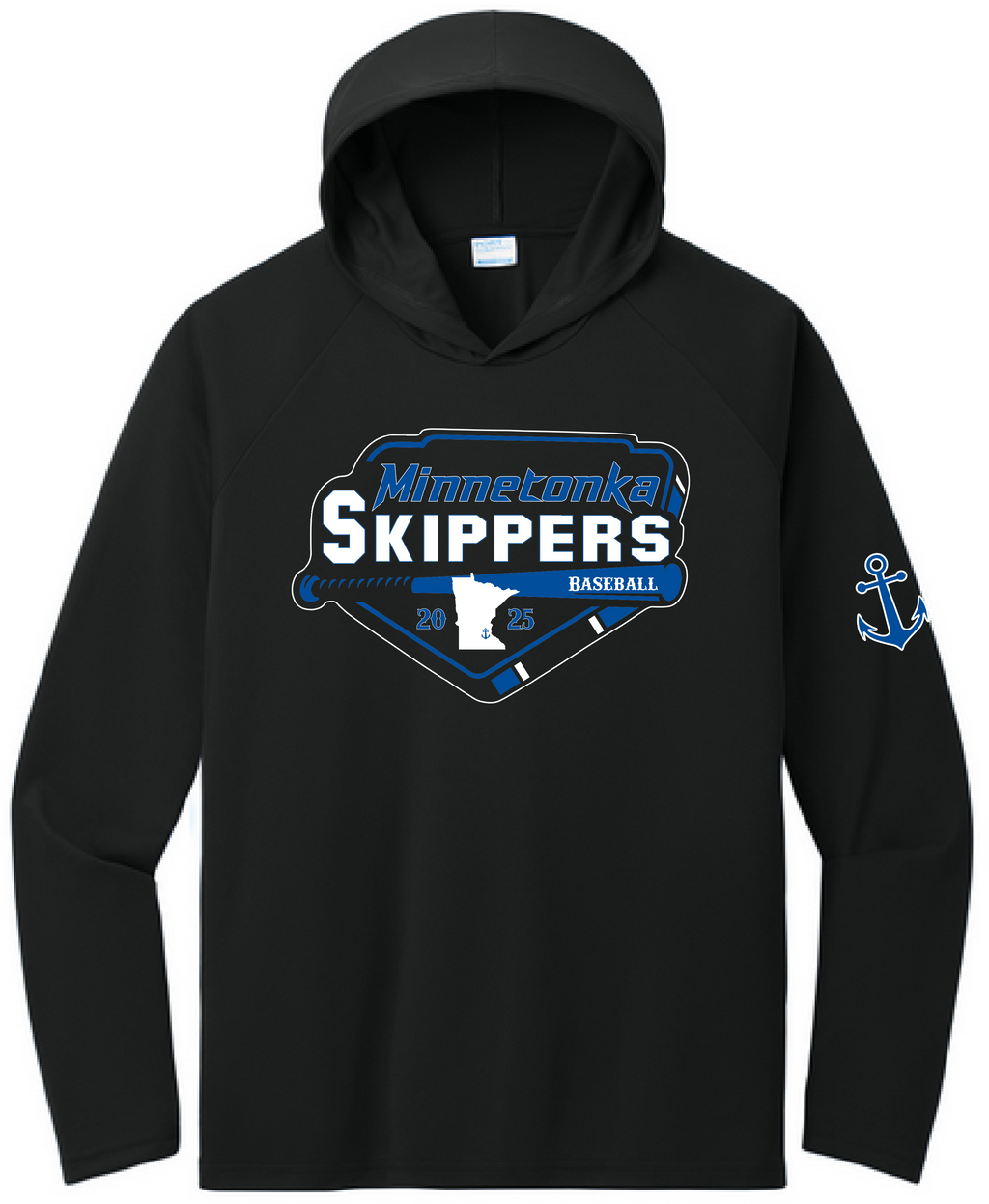 Baseball Men's UPF Performance Pullover Hooded Tee